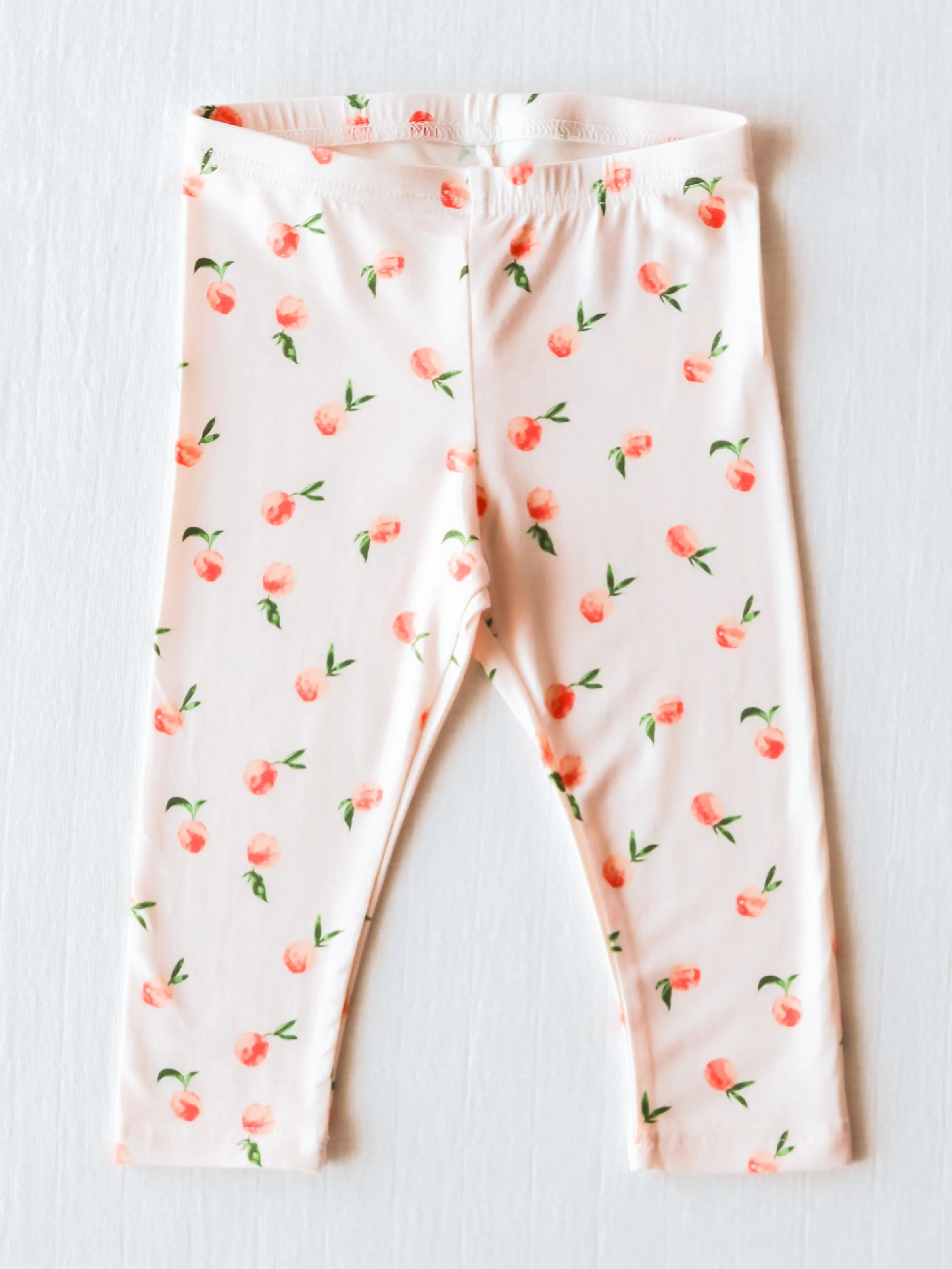 Cloud Fitted Ruffled Pajamas - Peaches