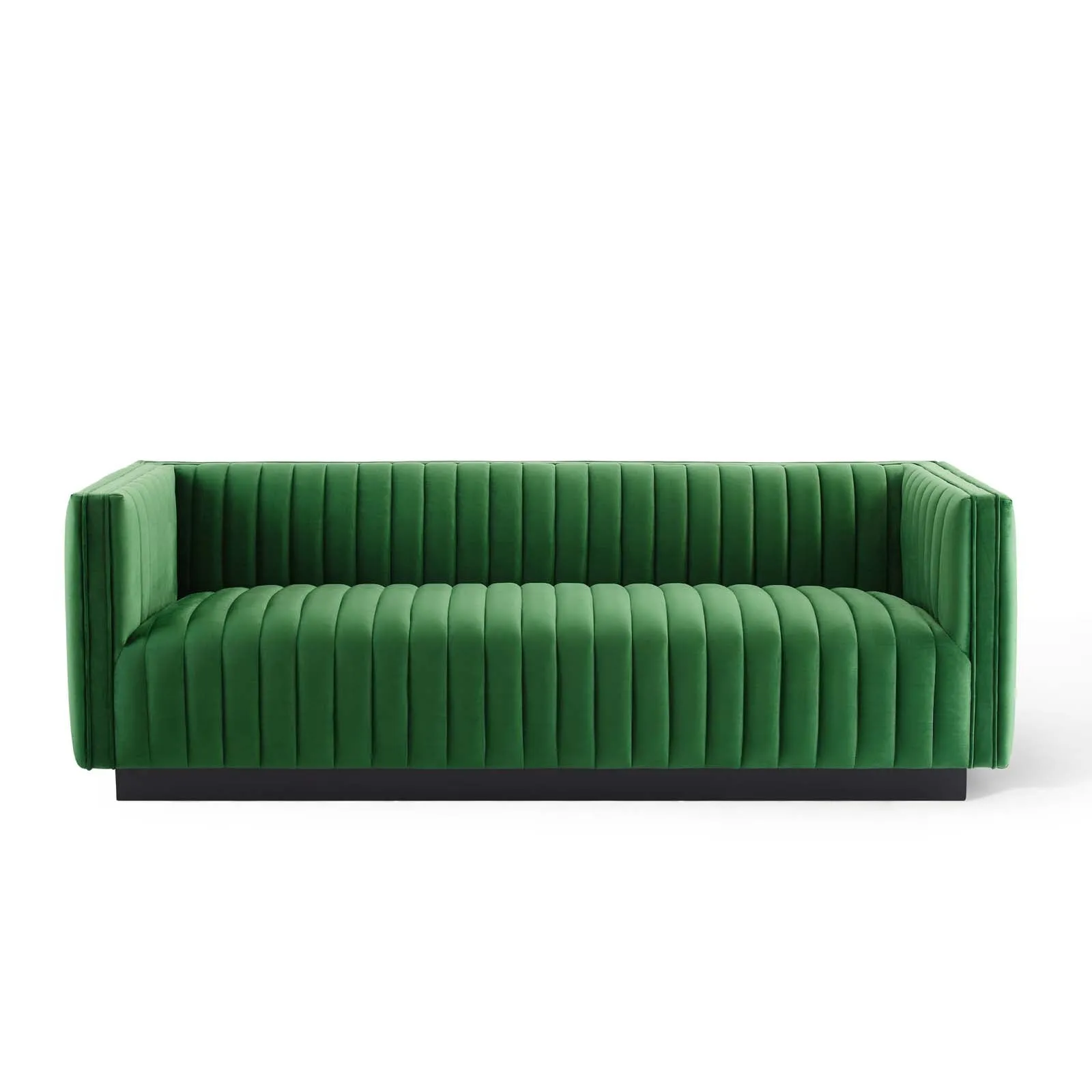 Conjure Channel Tufted Velvet Sofa