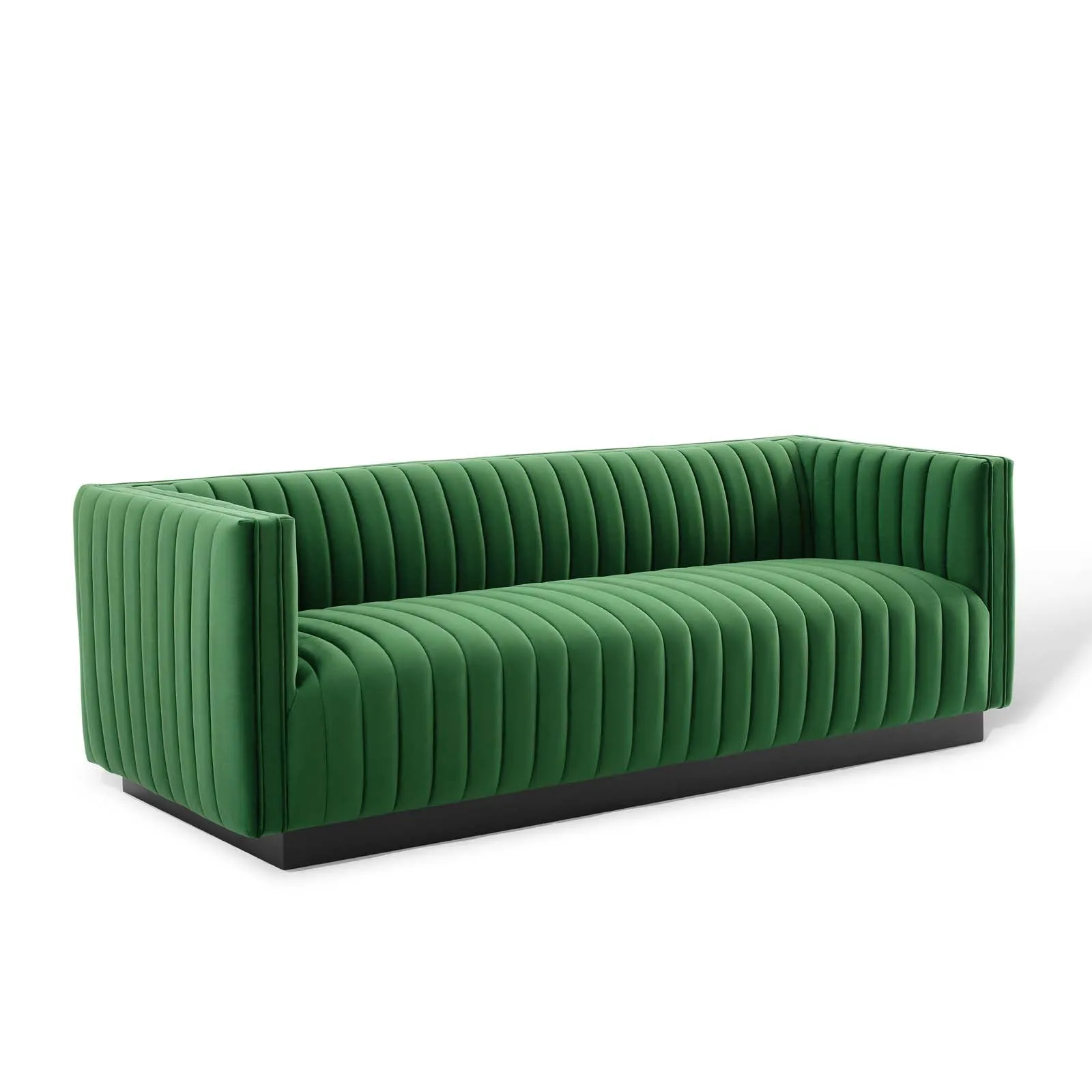 Conjure Channel Tufted Velvet Sofa