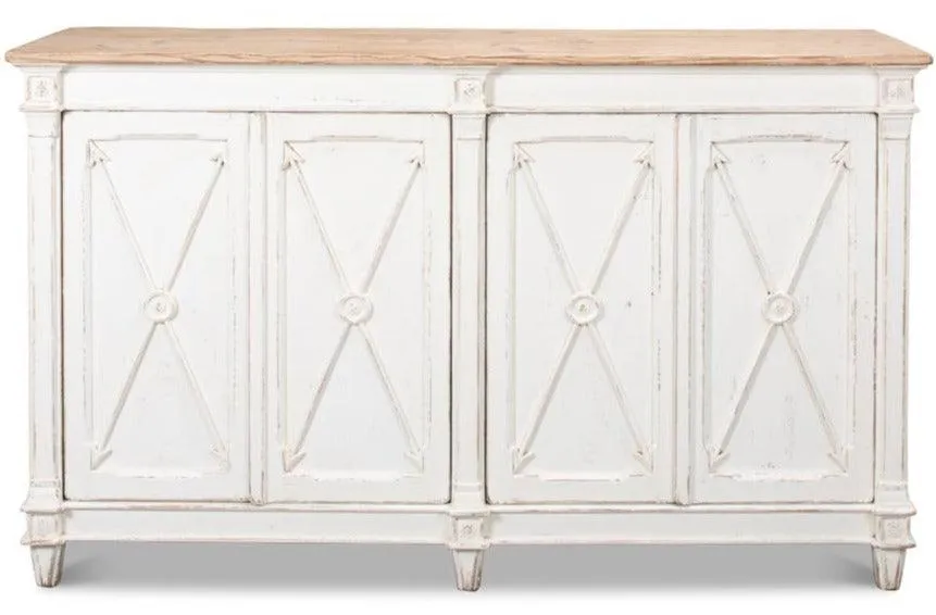 Crossbow Antique White Sideboard