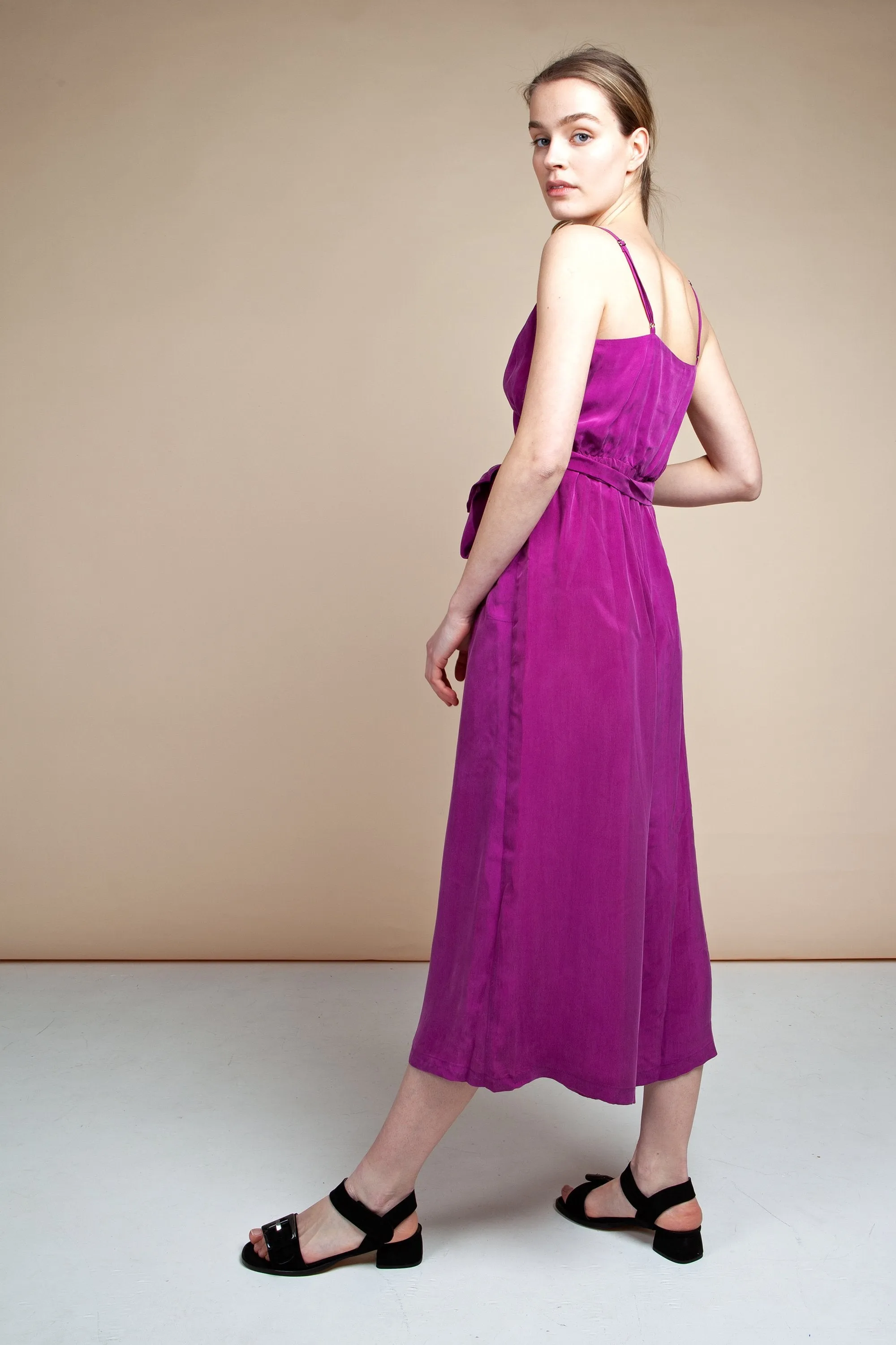 culotte jumpsuit bold cassis