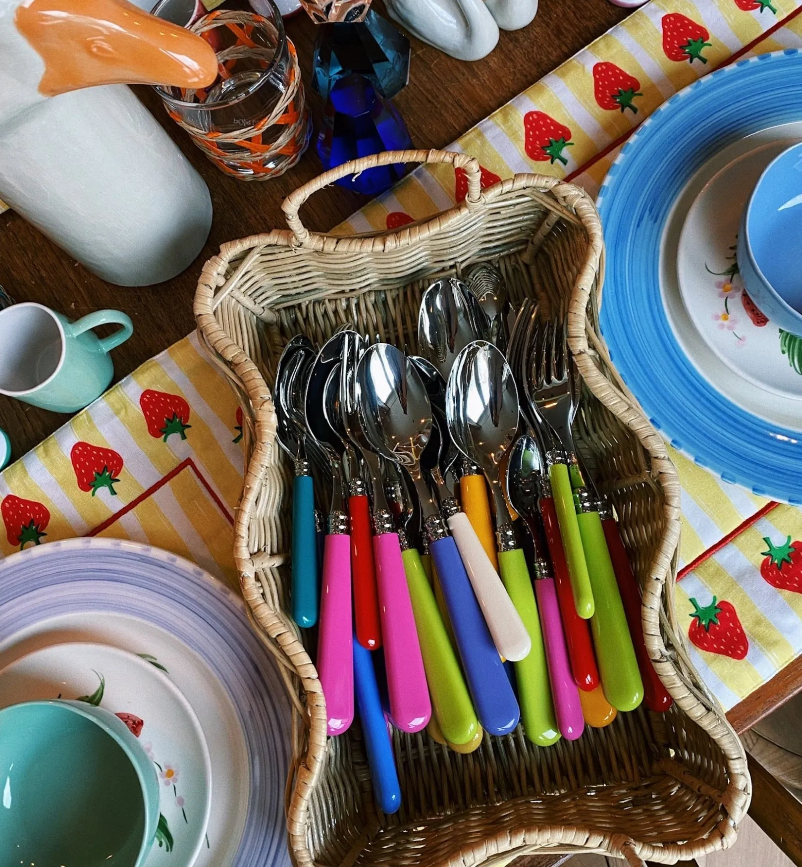 Cutlery Set 12 Pieces - Bright Multicolour