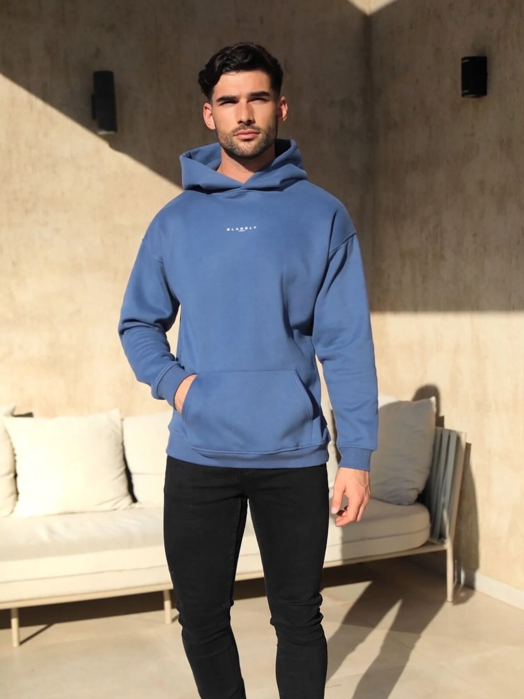 Evolved Lite Relaxed Hoodie - Blue