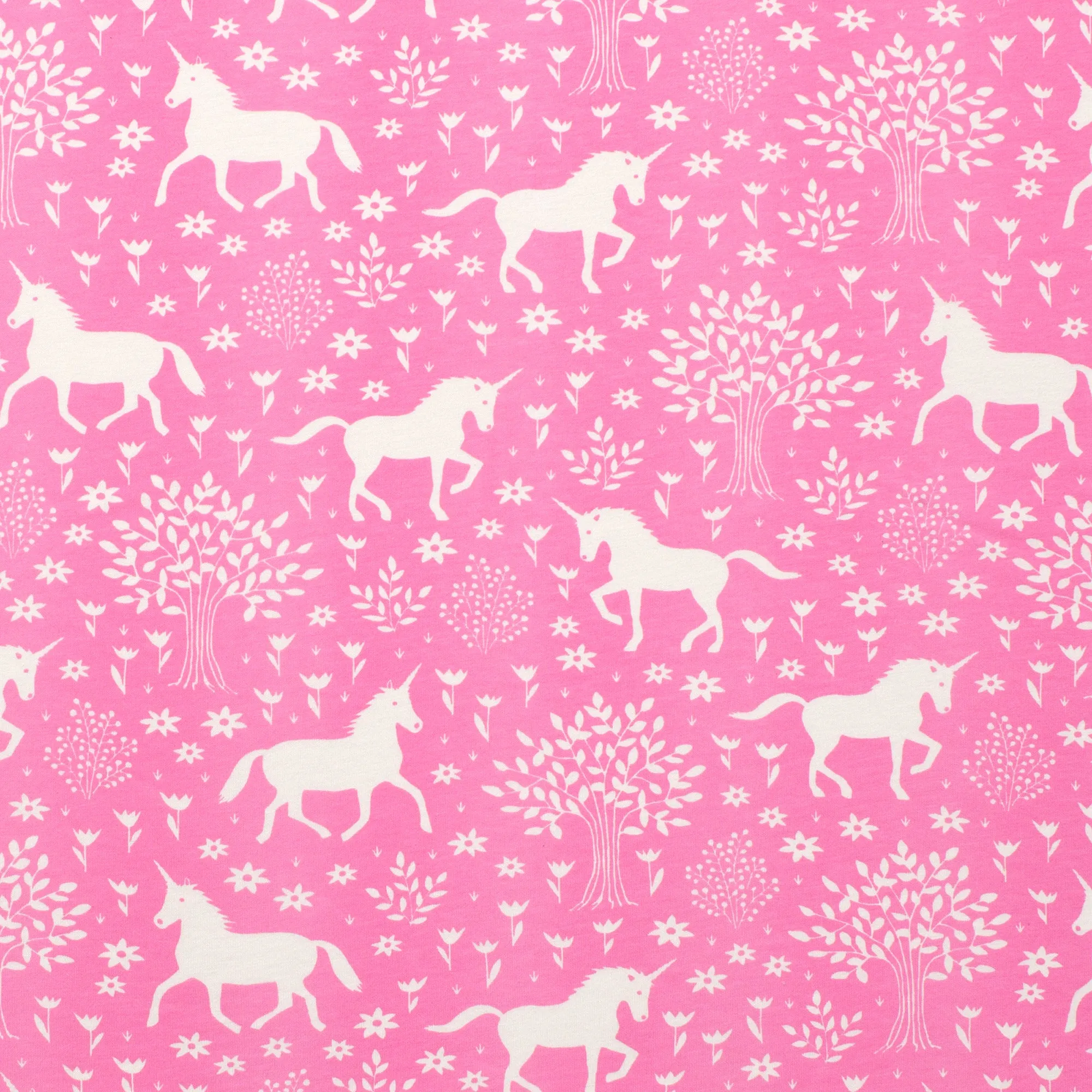 Fitted Crib Sheet - Magical Forest Pink