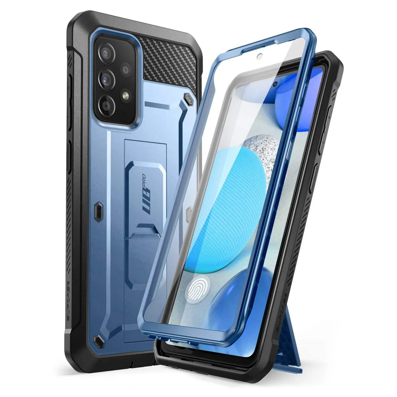 Galaxy A52 Unicorn Beetle Pro Rugged Holster Case-Metallic Blue