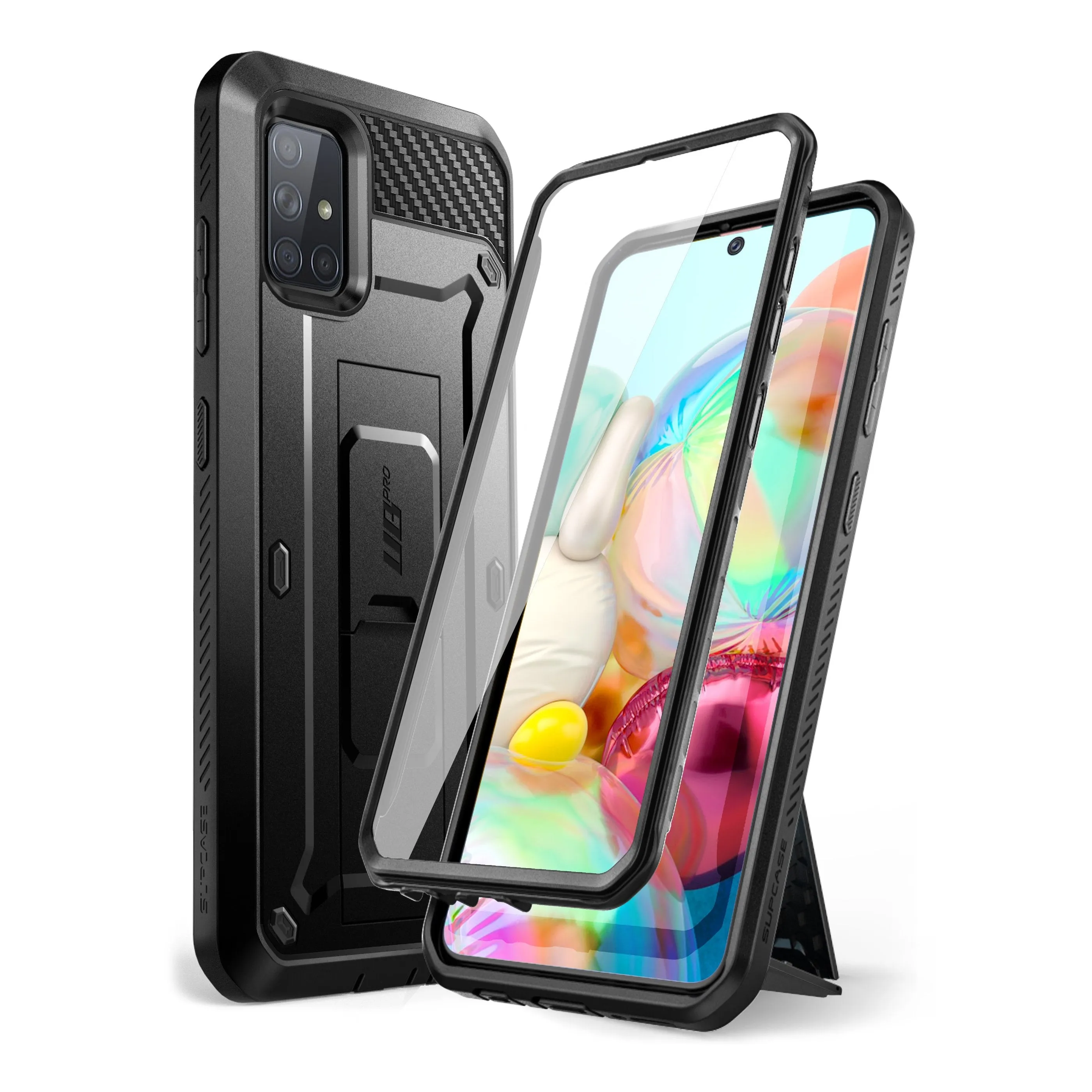 Galaxy A71 Unicorn Beetle Pro Rugged Case-Black