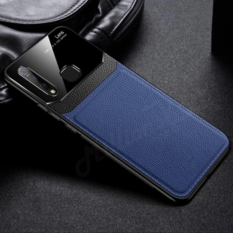 Galaxy M40 Sleek Slim Leather Glass Case