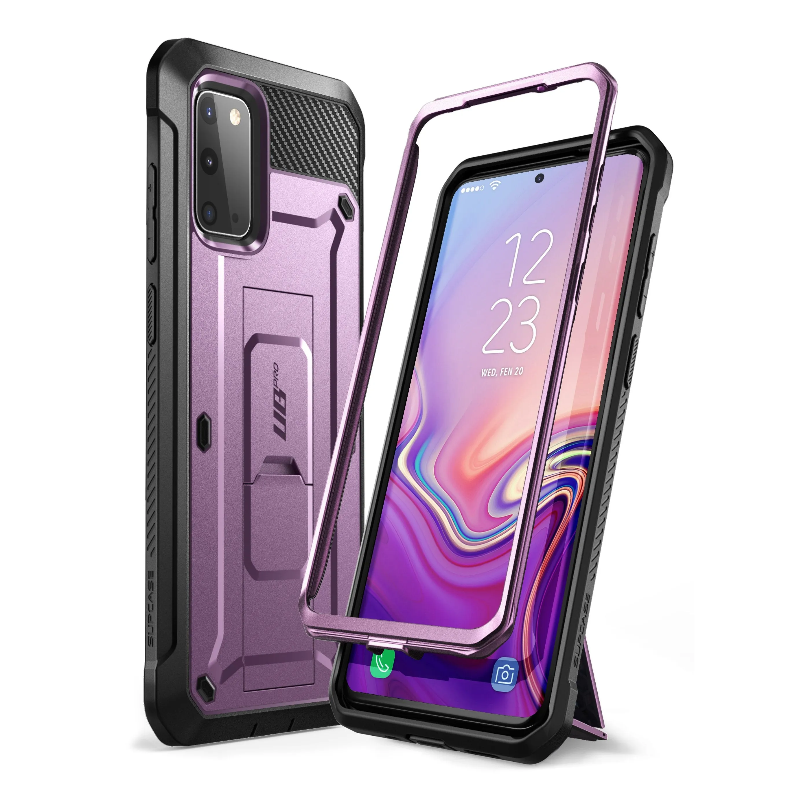 Galaxy S20 Unicorn Beetle Pro Rugged Case- Metallic Purple