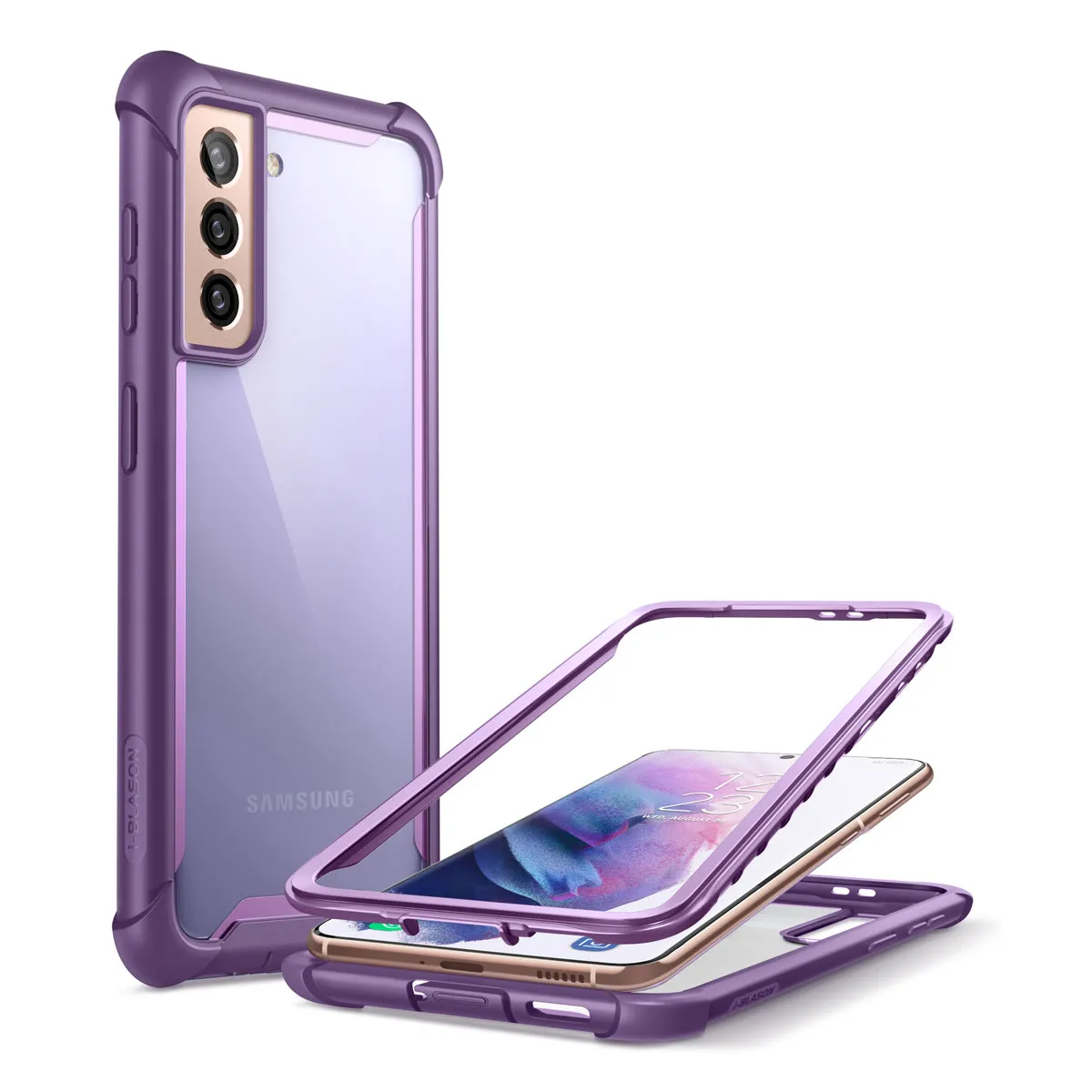 Galaxy S21 Ares Clear Rugged Case (Open-Box) - Purple