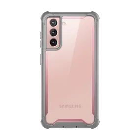 Galaxy S21 Ares Clear Rugged Case - Pink