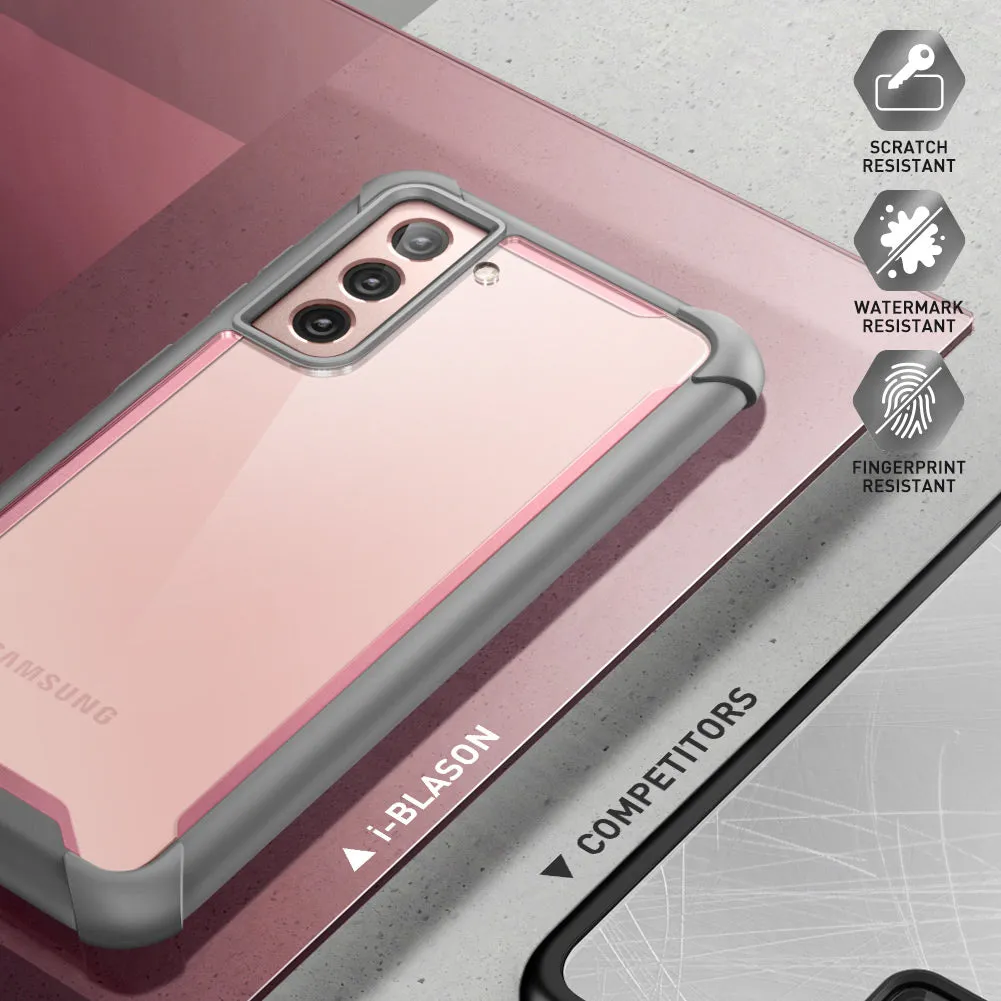 Galaxy S21 Ares Clear Rugged Case - Pink