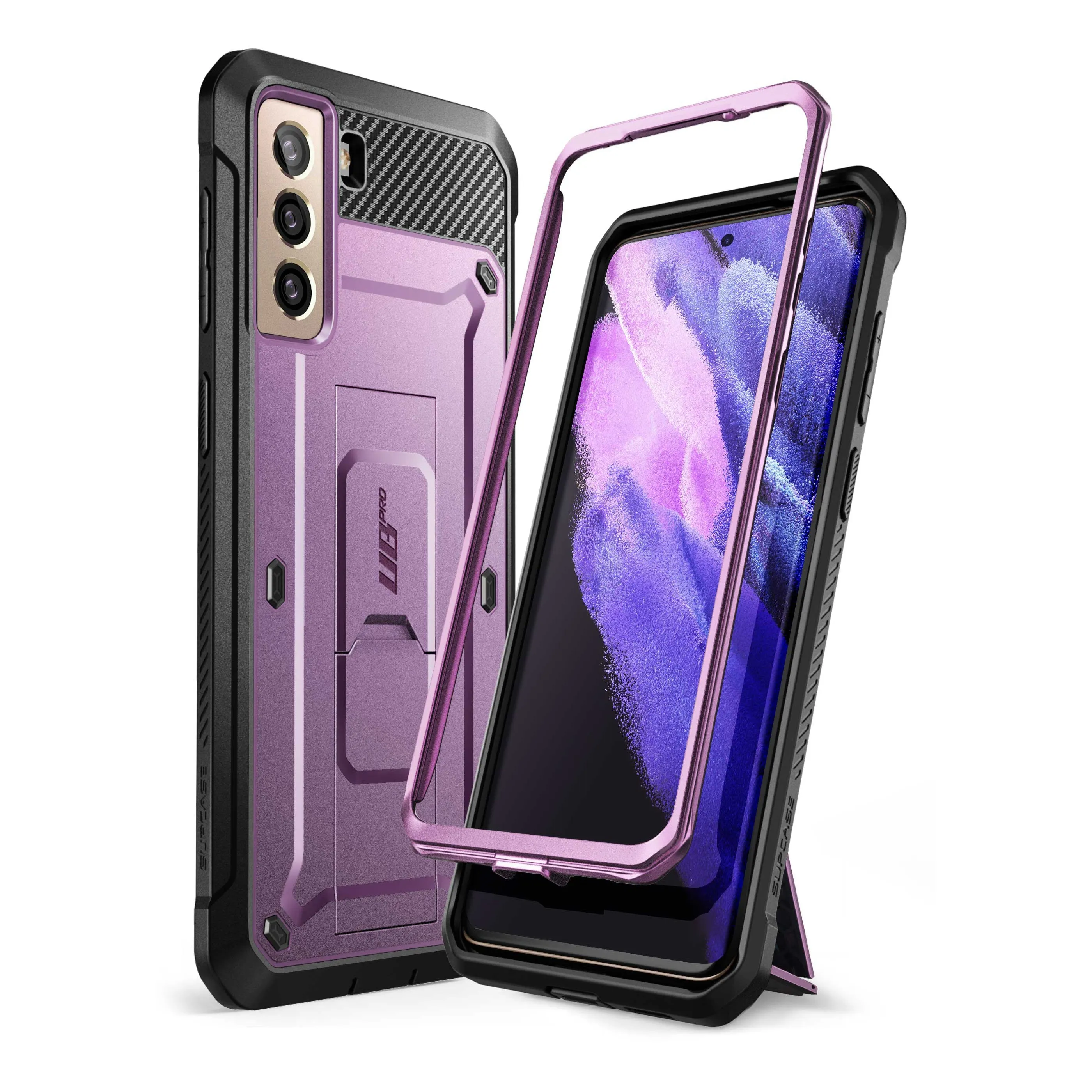 Galaxy S21 Unicorn Beetle Pro Rugged Case(open box)-Metallic Purple