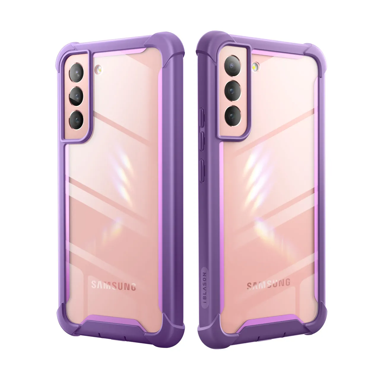 Galaxy S22 Ares Clear Rugged Case -  Purple