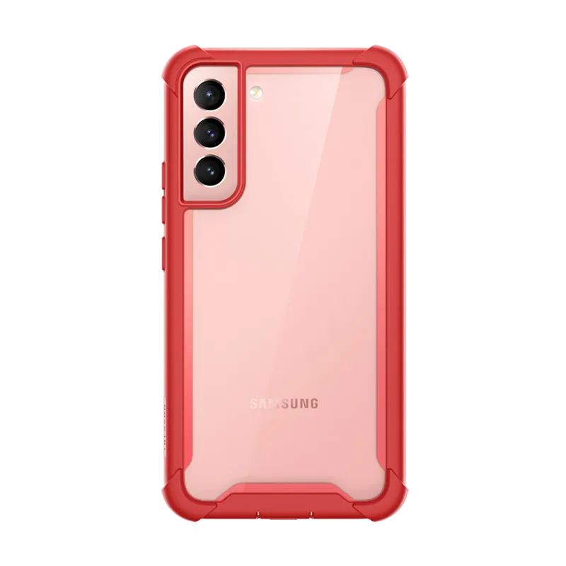 Galaxy S22 Plus Ares Clear Rugged Case - Red