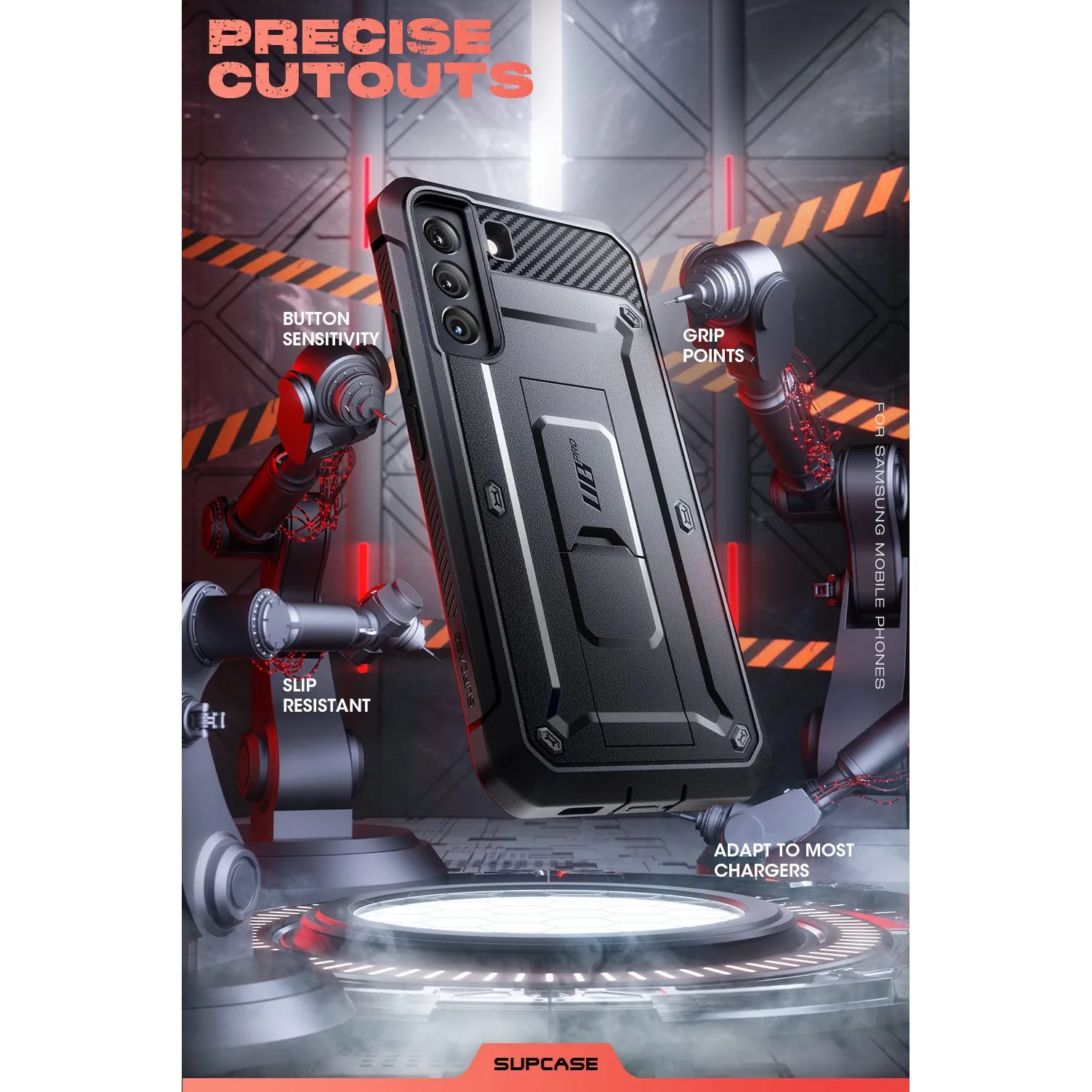 Galaxy S22 Plus Unicorn Beetle PRO Rugged Case-Black