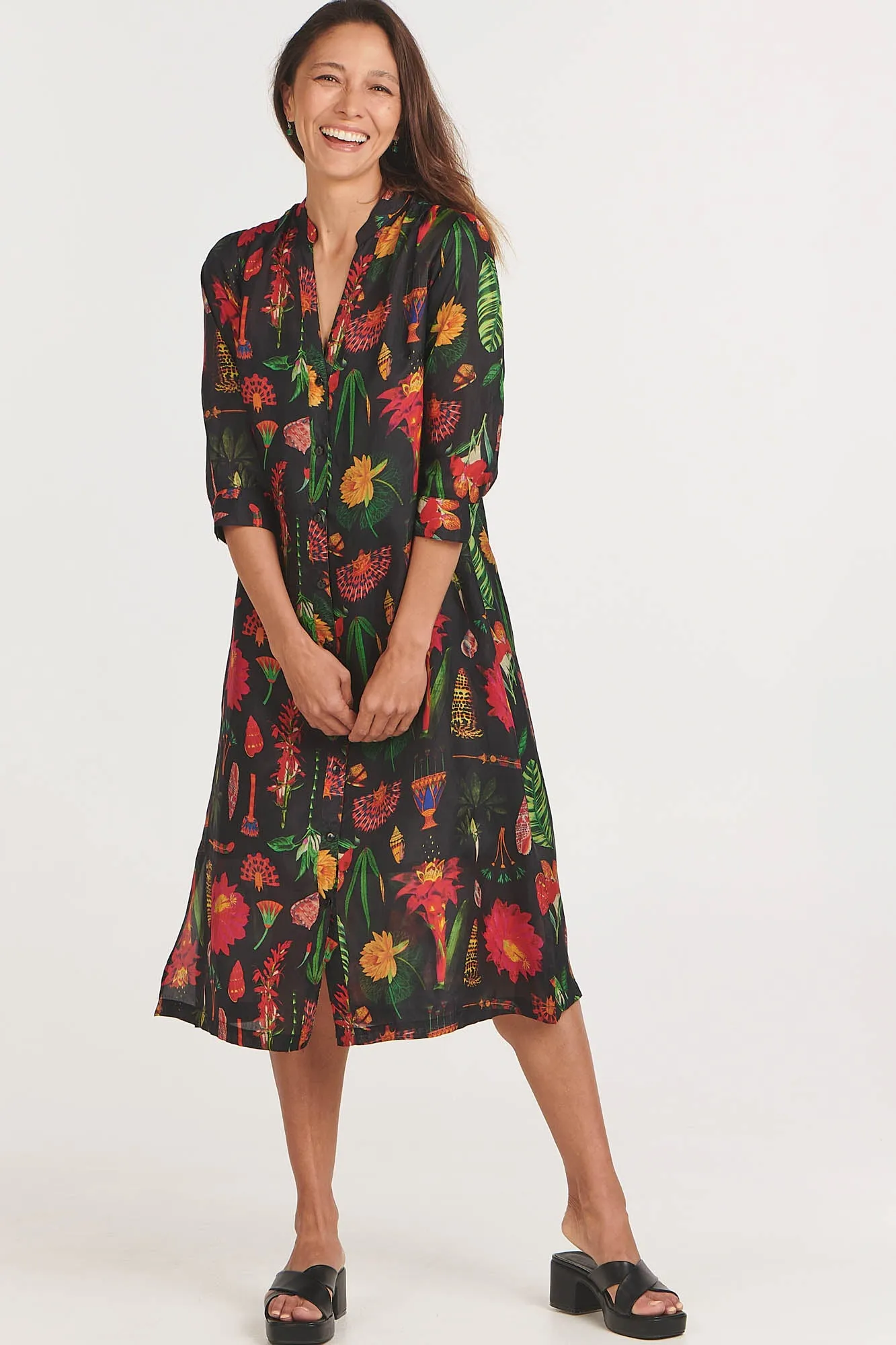 Gypsie Dress Bold Blooms