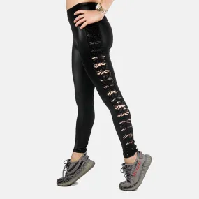 Gypsie Macrame Leggings - Sleek Liquid Black