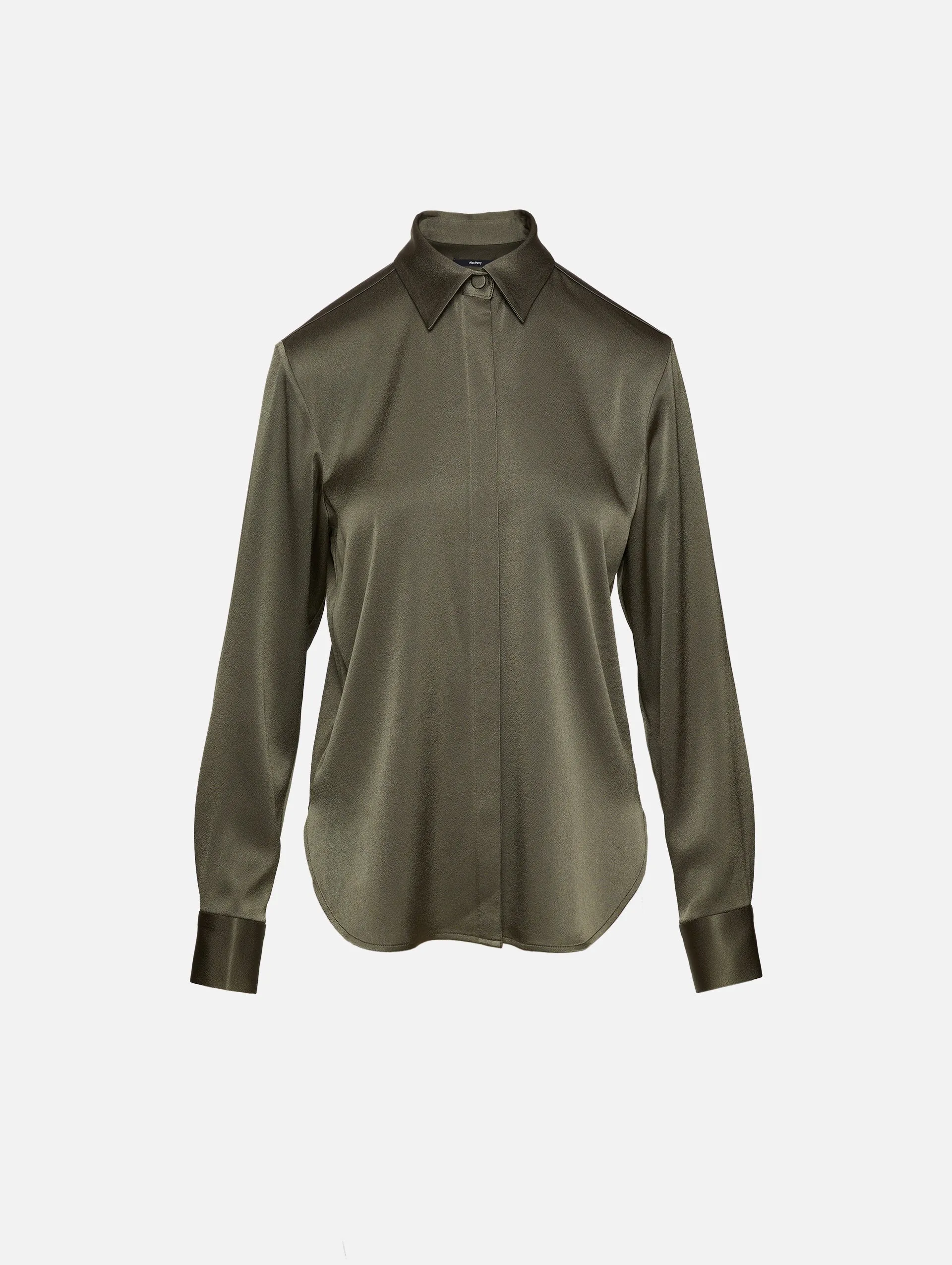 Harper Satin Fitted Shirt