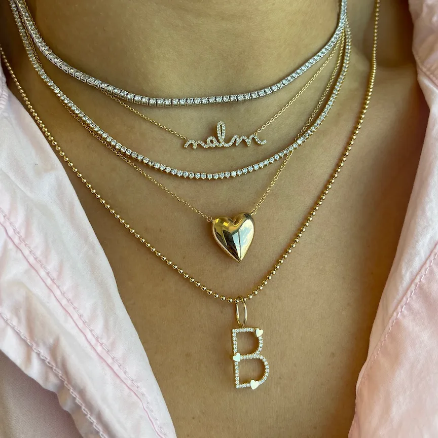 Heart Bold Golden Necklace