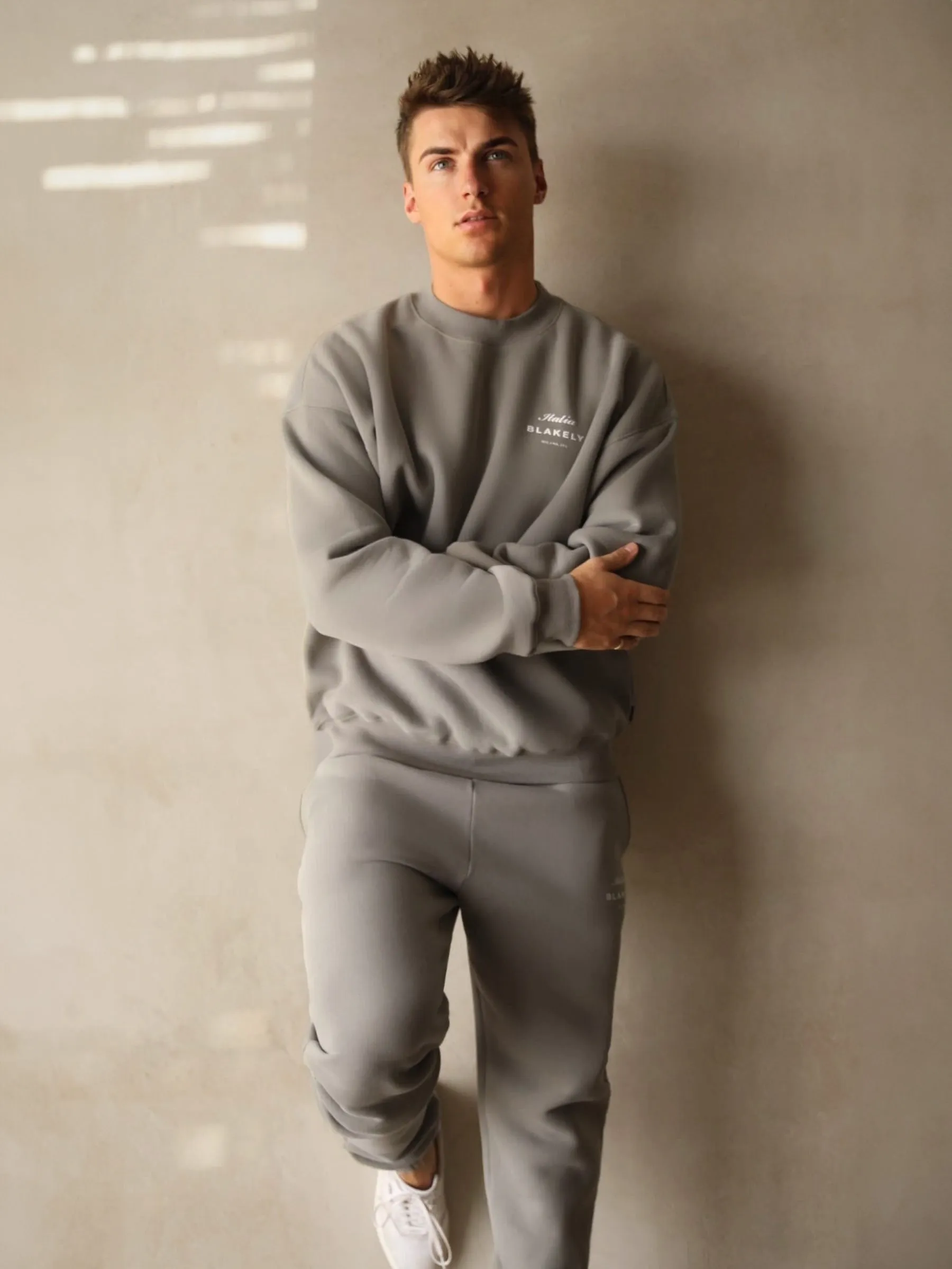 Italia Relaxed Sweatpants - Stone Grey