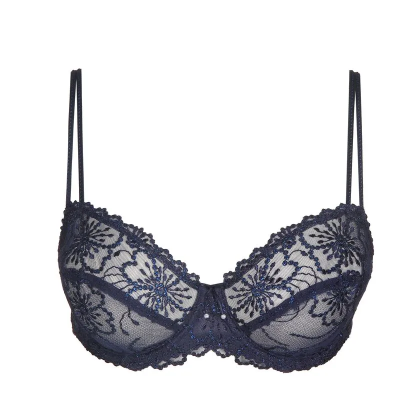 JANE Balcony Bra | Velvet Blue