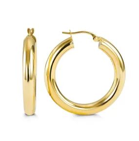 Large Bold Hoops | 10k Yellow Gold