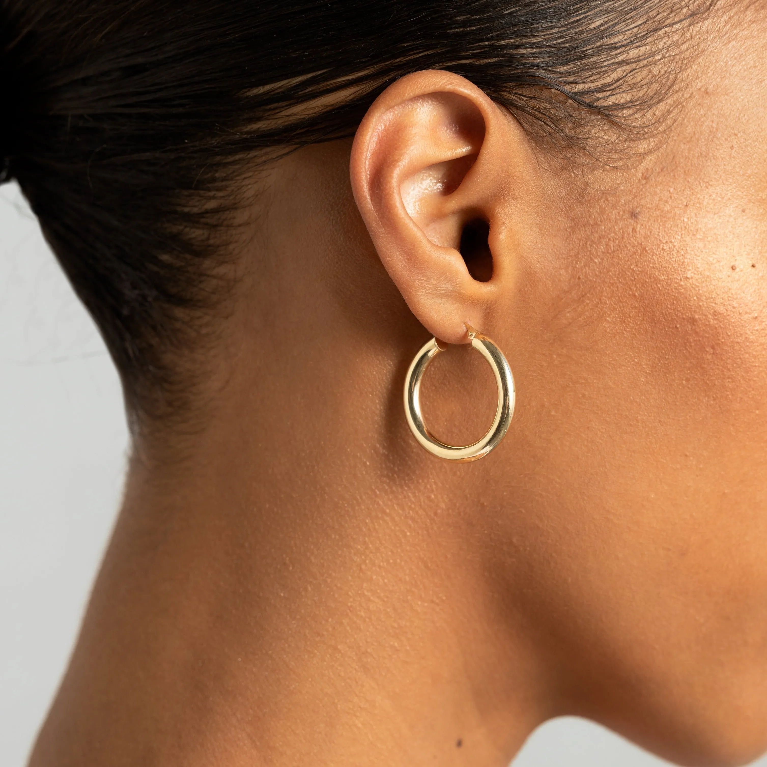 Large Bold Hoops | 10k Yellow Gold