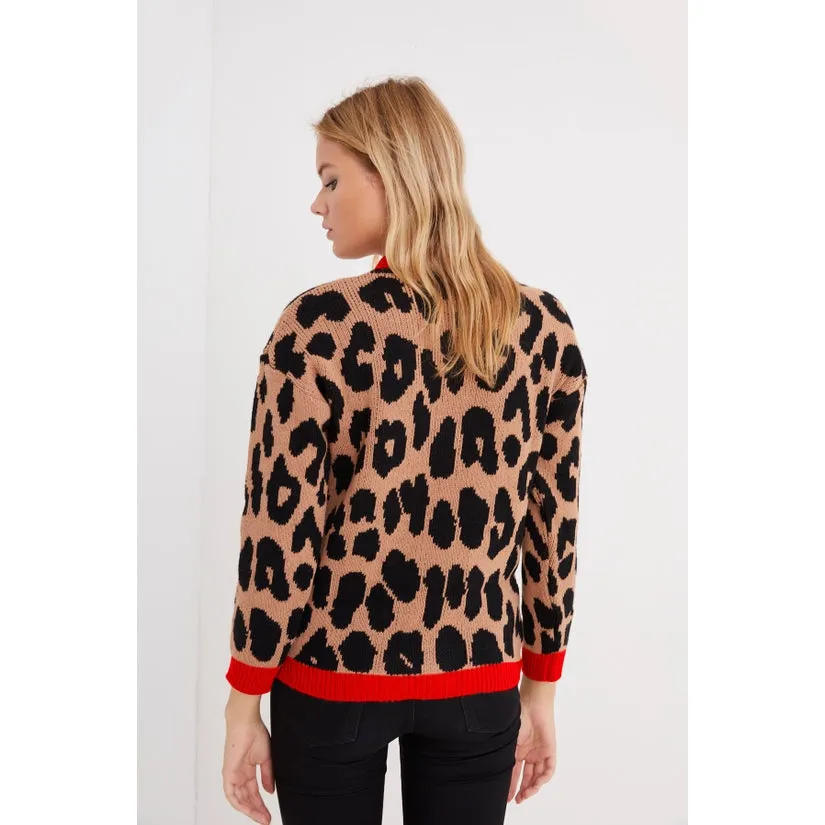 Leopard Print Cardigan | Bella Chic