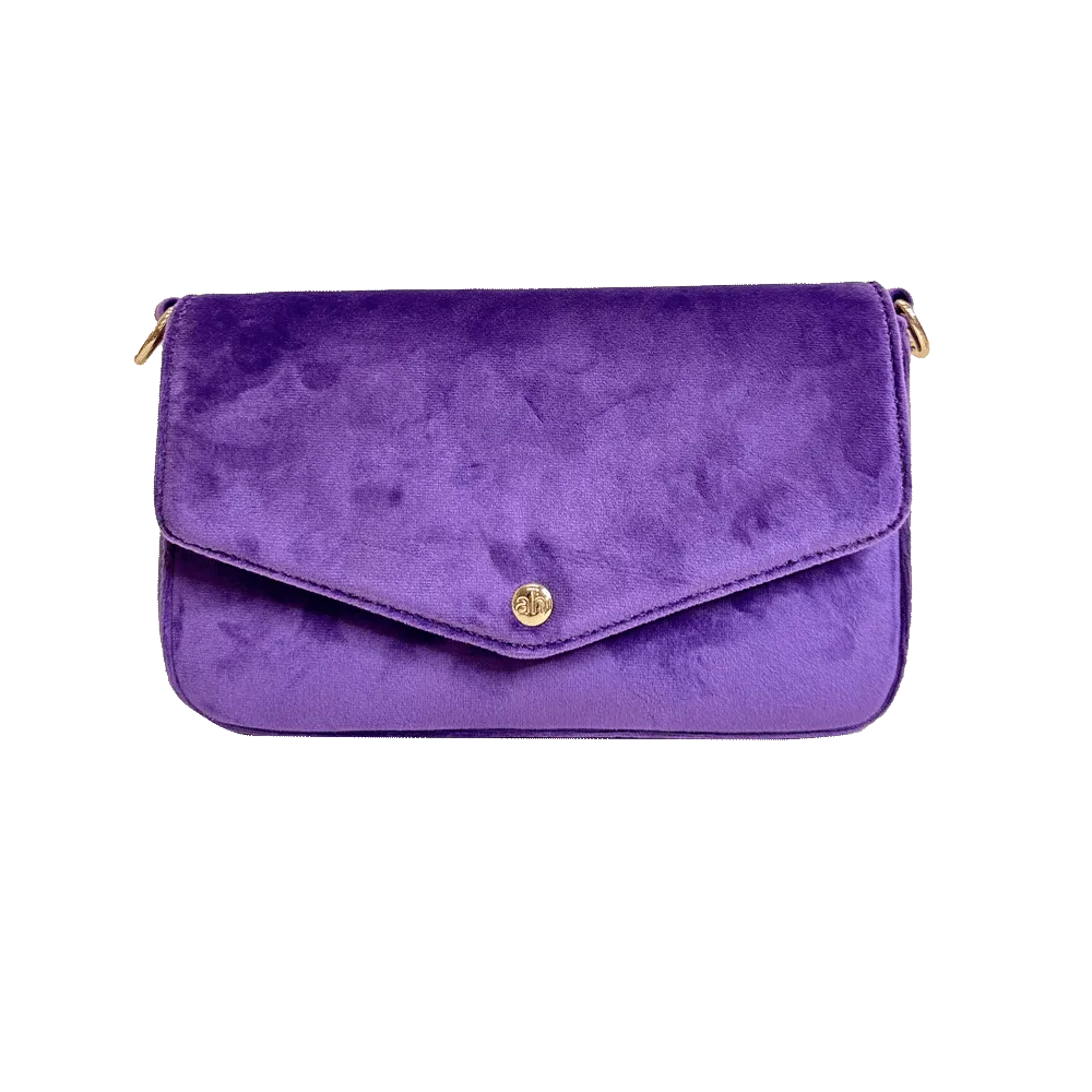 Louise Velvet Flap Bag