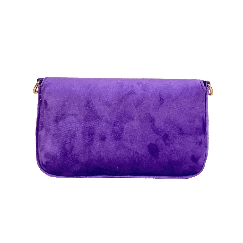 Louise Velvet Flap Bag