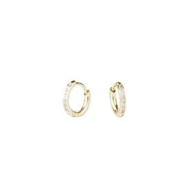 Mini Stacks Chic Huggie Earrings - 8mm