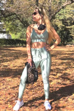 Mint Fearless High Waisted Fitted Joggers