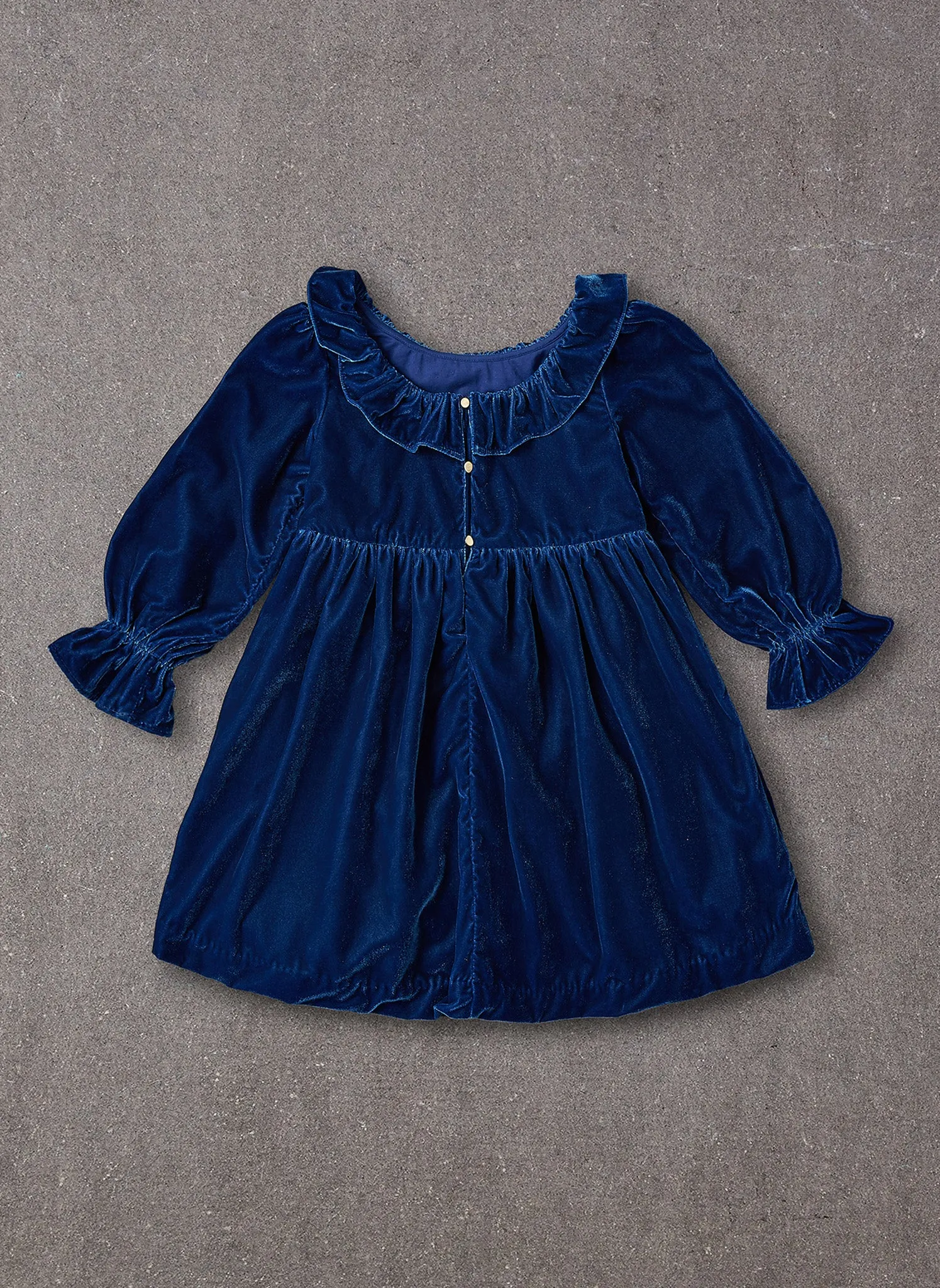 Nellystella Esra Dress in Blue Velvet