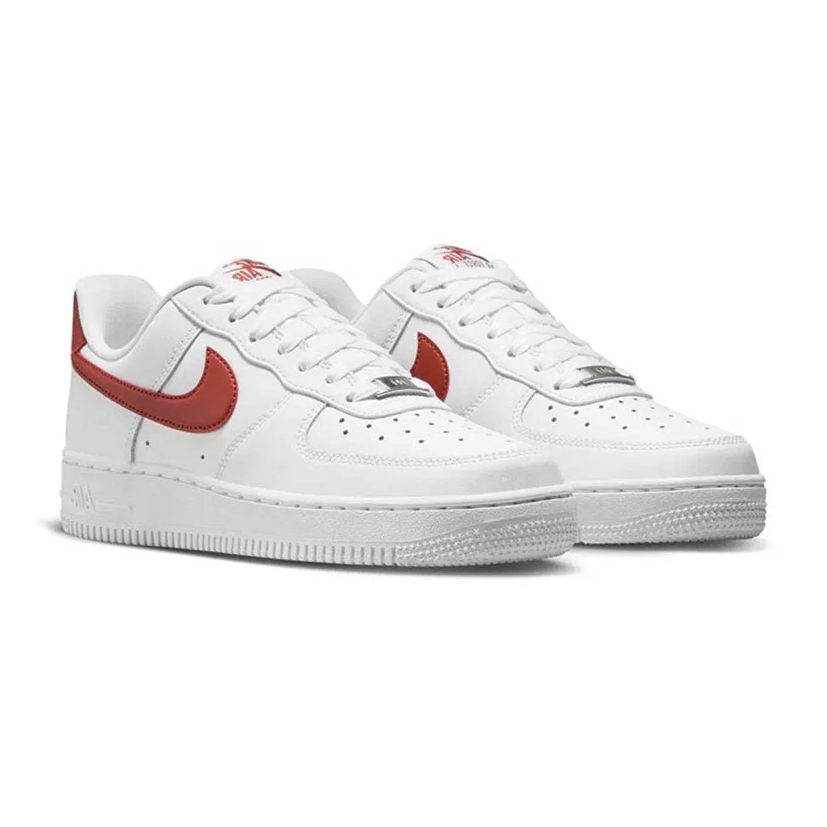 Nike Women's Air Force 1 White/Rugged Orange