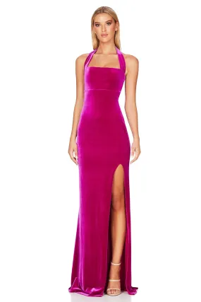 Nookie Vera Velvet Gown - Fuchsia