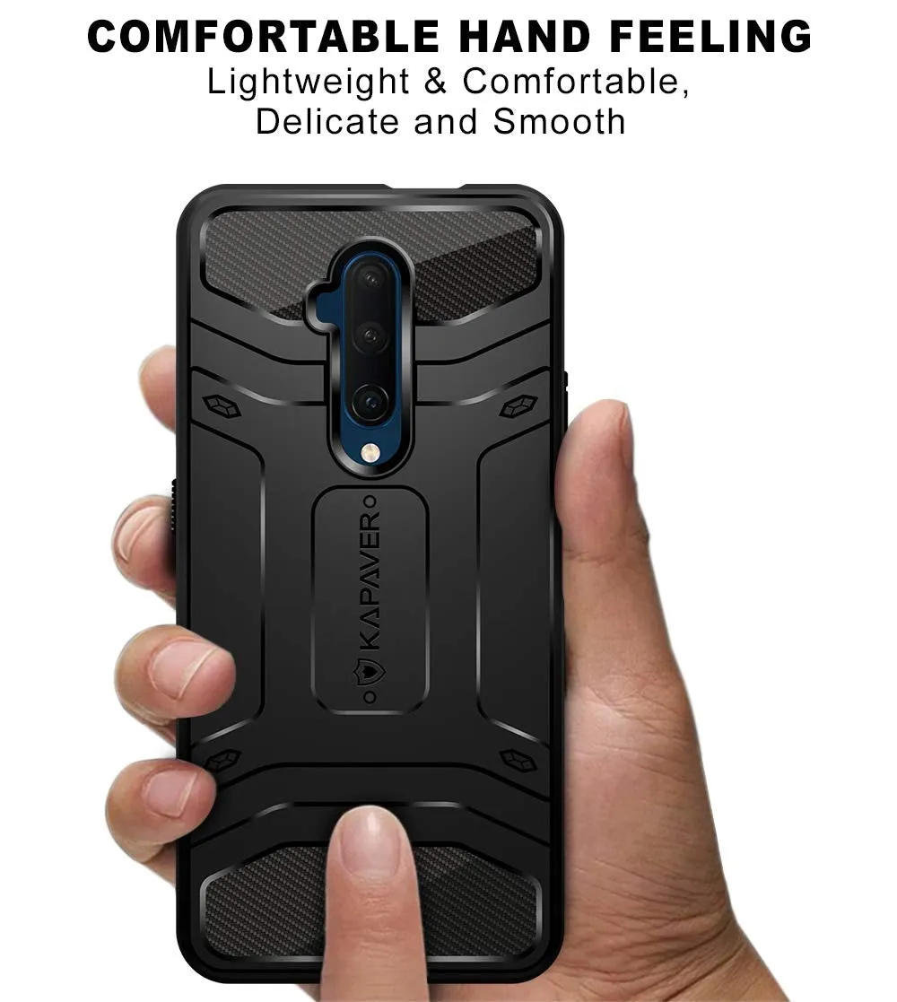 OnePlus 7 Pro Back Cover Case | Rugged - Black