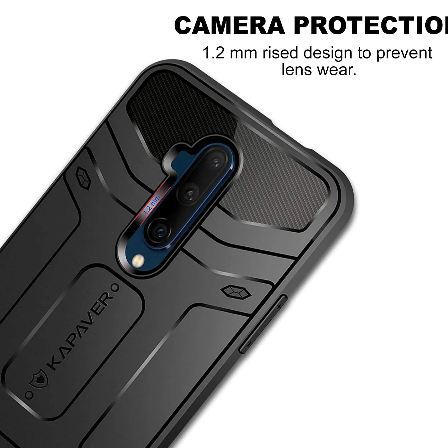 OnePlus 7 Pro Back Cover Case | Rugged - Black