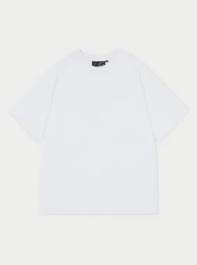 OUTLINE EMBLEM RELAXED T-SHIRT - WHITE