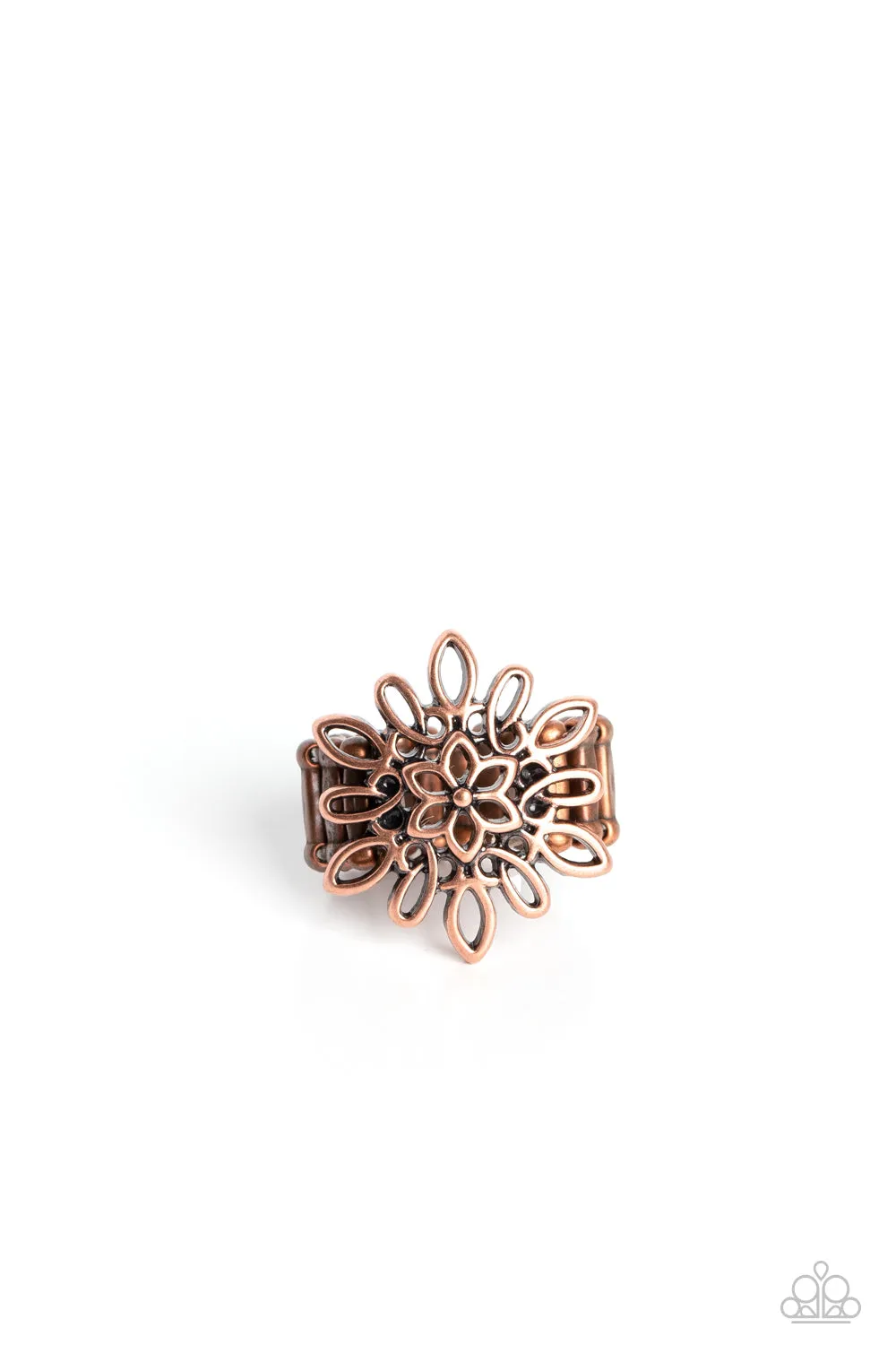 Stylish Coastal Copper Ring by Paparazzi - Chic and Elegant