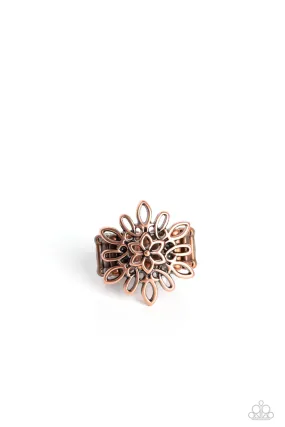 Stylish Coastal Copper Ring by Paparazzi - Chic and Elegant