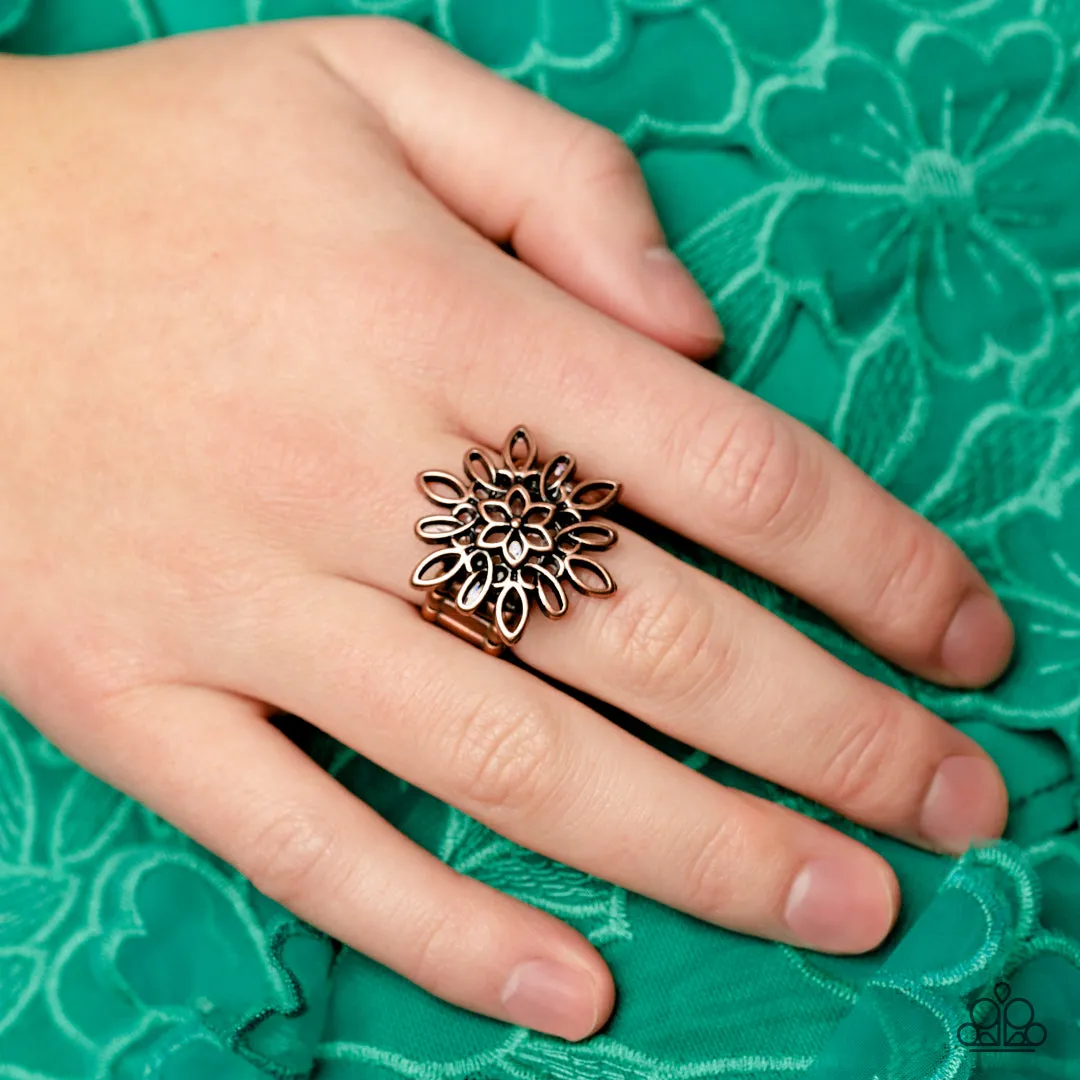 Stylish Coastal Copper Ring by Paparazzi - Chic and Elegant