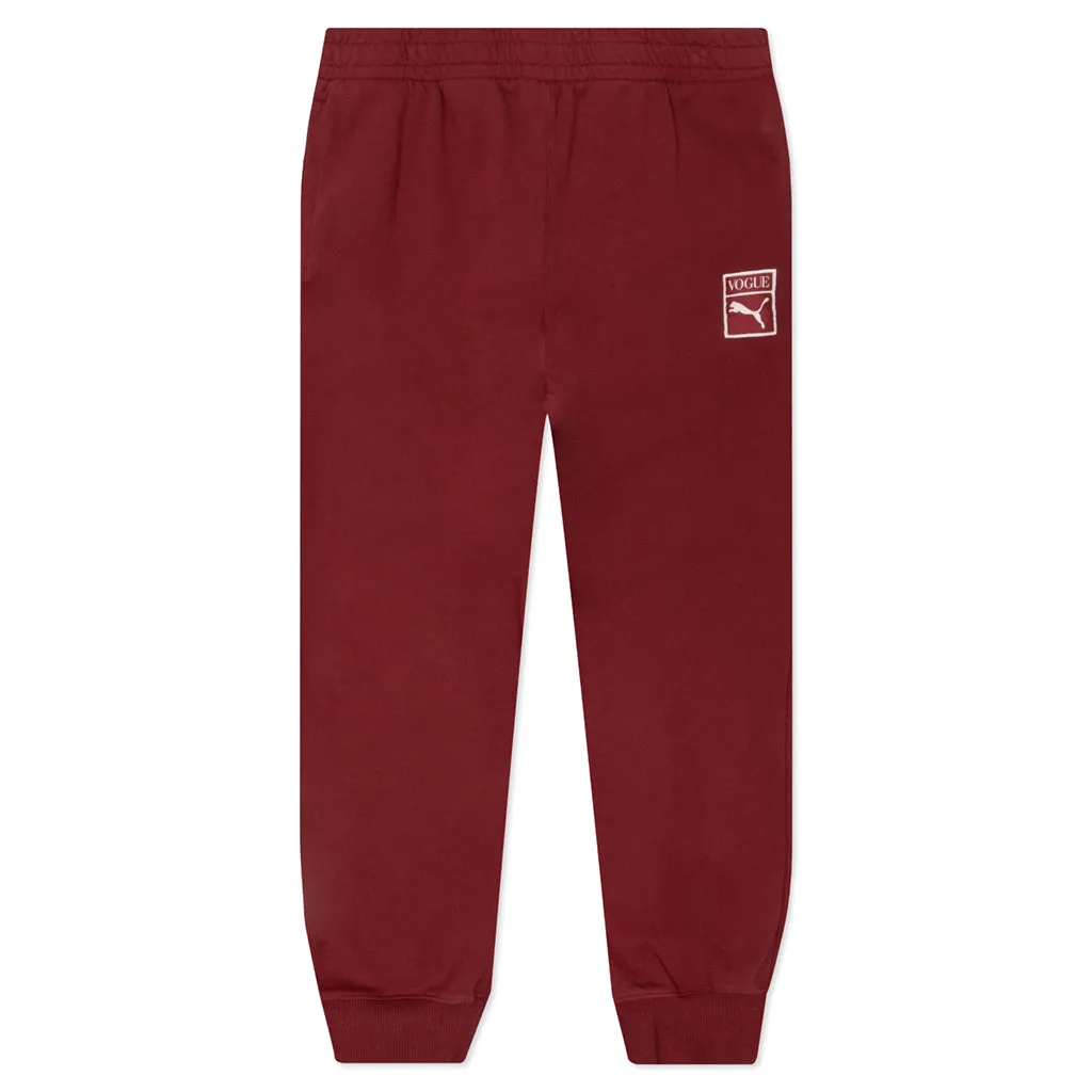 Puma X Vogue Relaxed Sweatpants Tr-Red