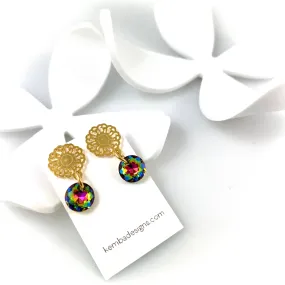 "Light Bright 3" Earrings (Rainbow)