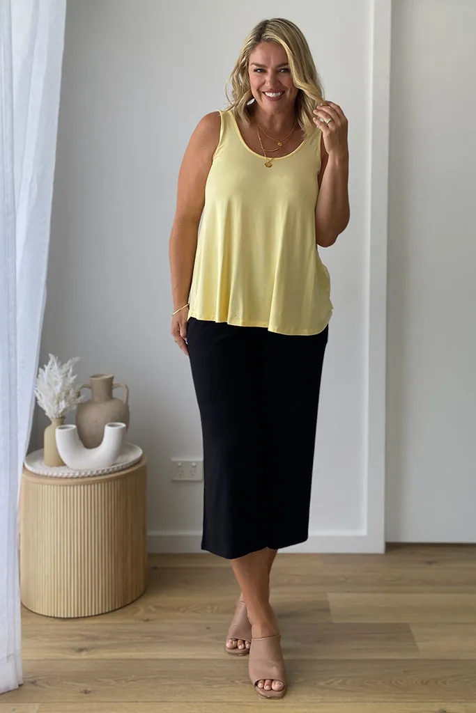 Relaxed Bamboo Singlet - Limoncello