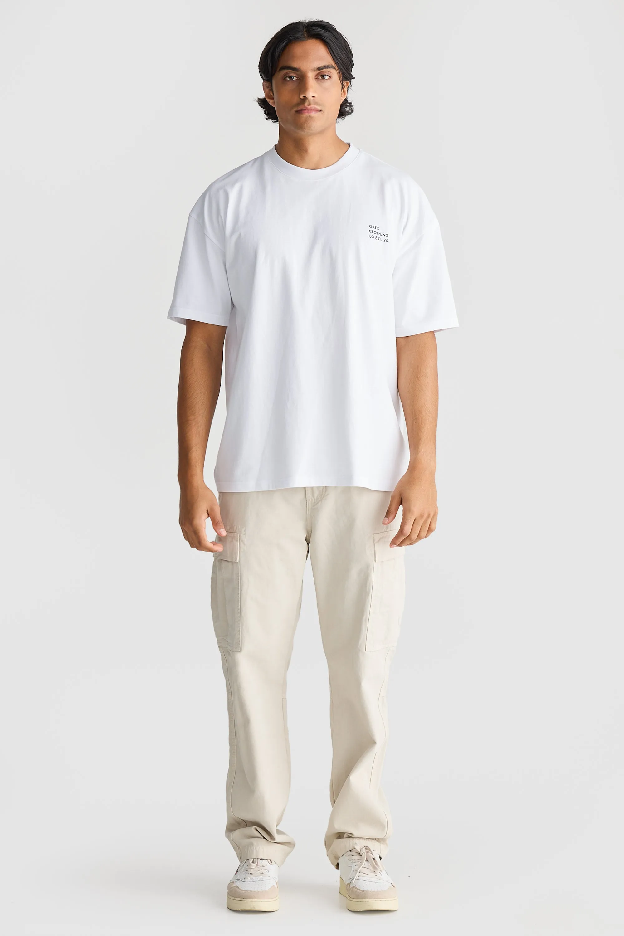 Relaxed Cargo Pants Stone