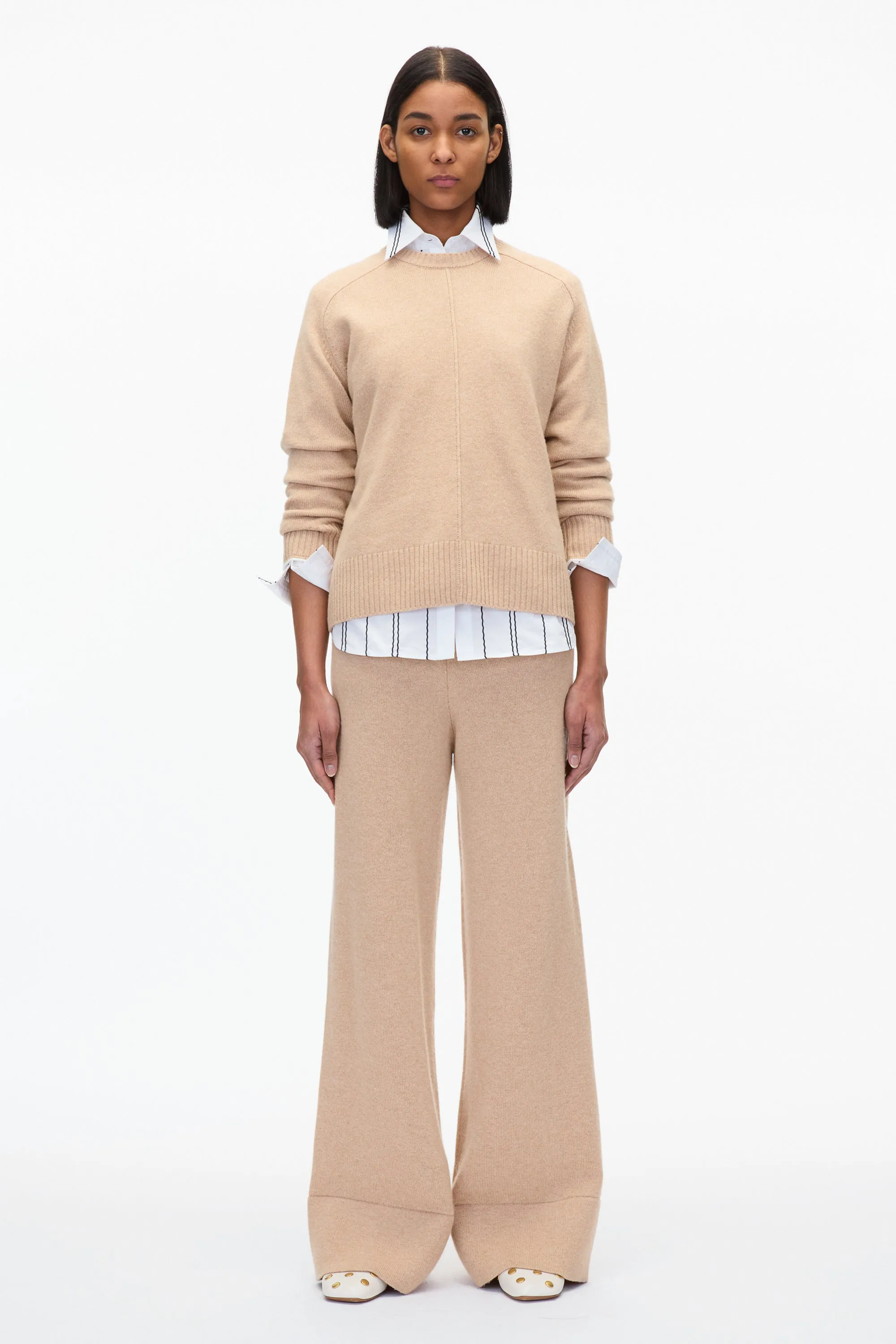 Relaxed Crewneck w Contrast Trims