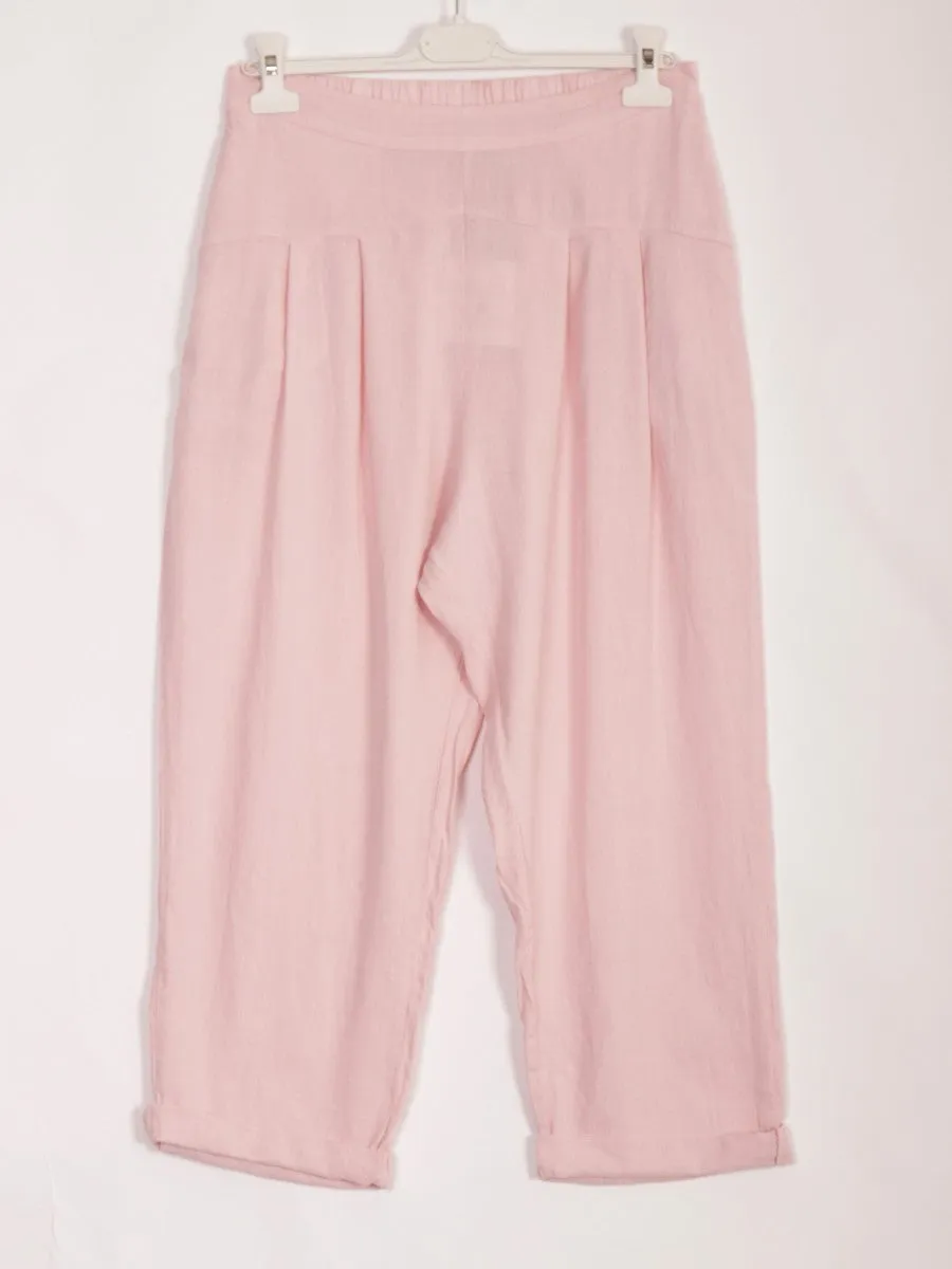 Relaxed Fit Linen Blend Pant 10-16