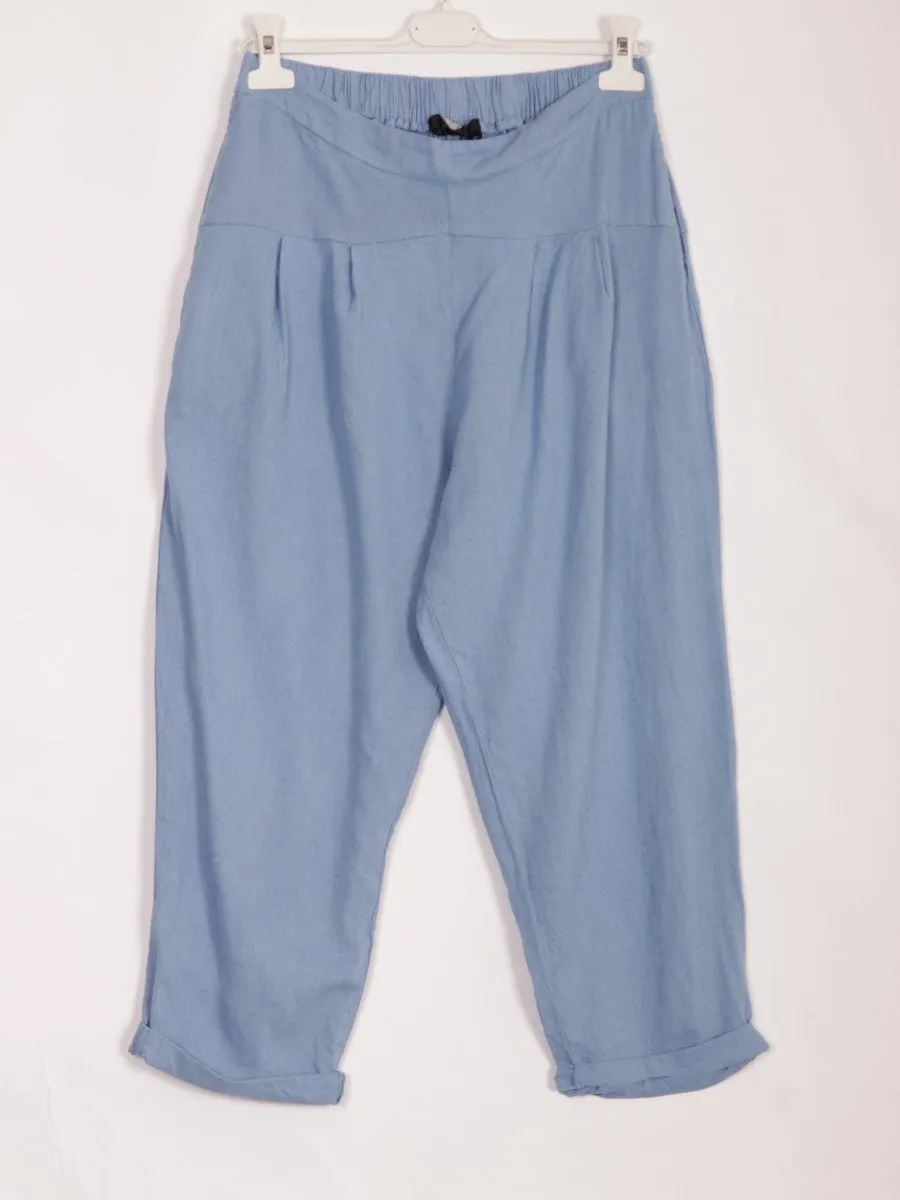 Relaxed Fit Linen Blend Pant 10-16