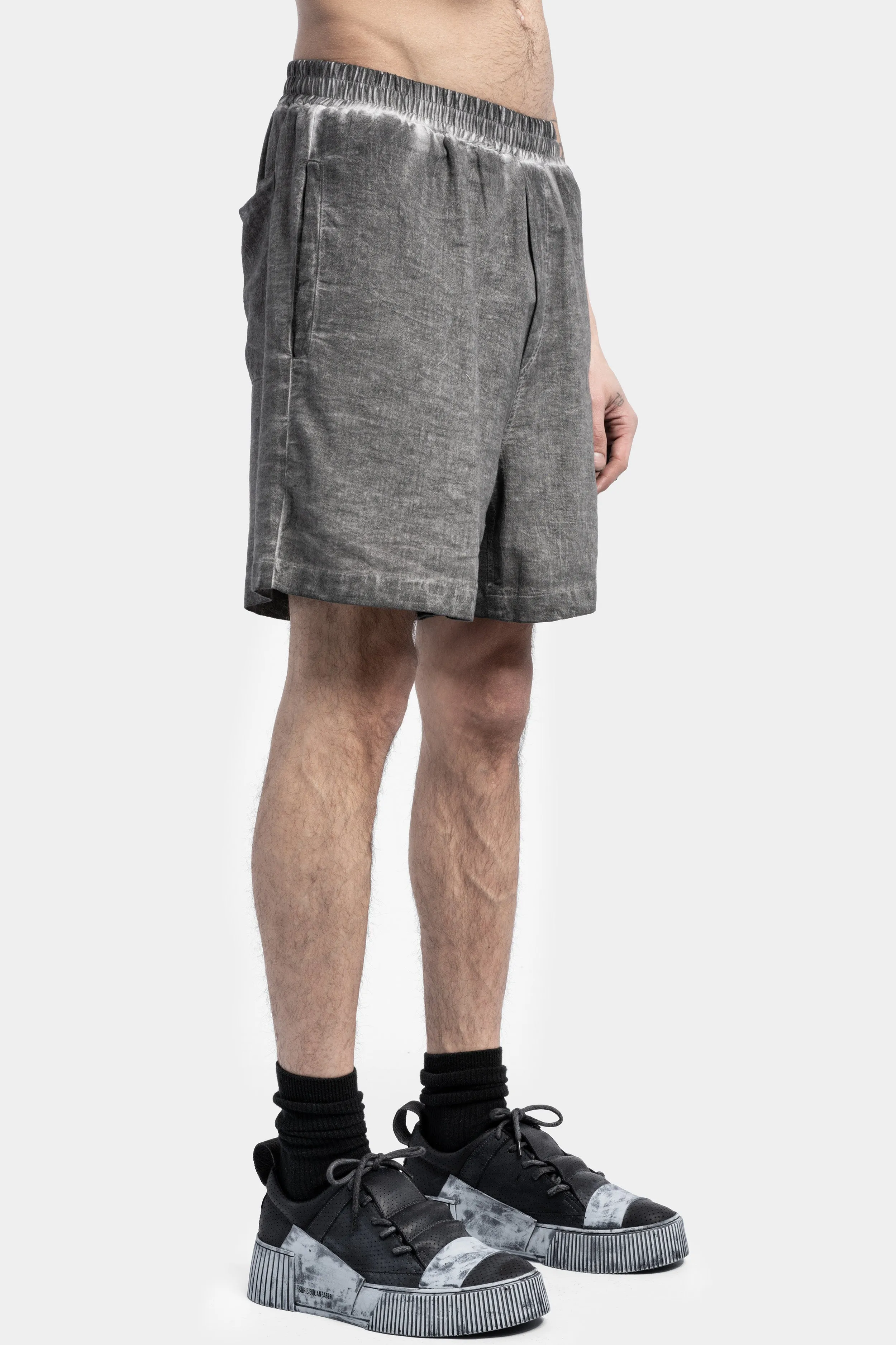 Relaxed Shorts, Cold Dye Grey