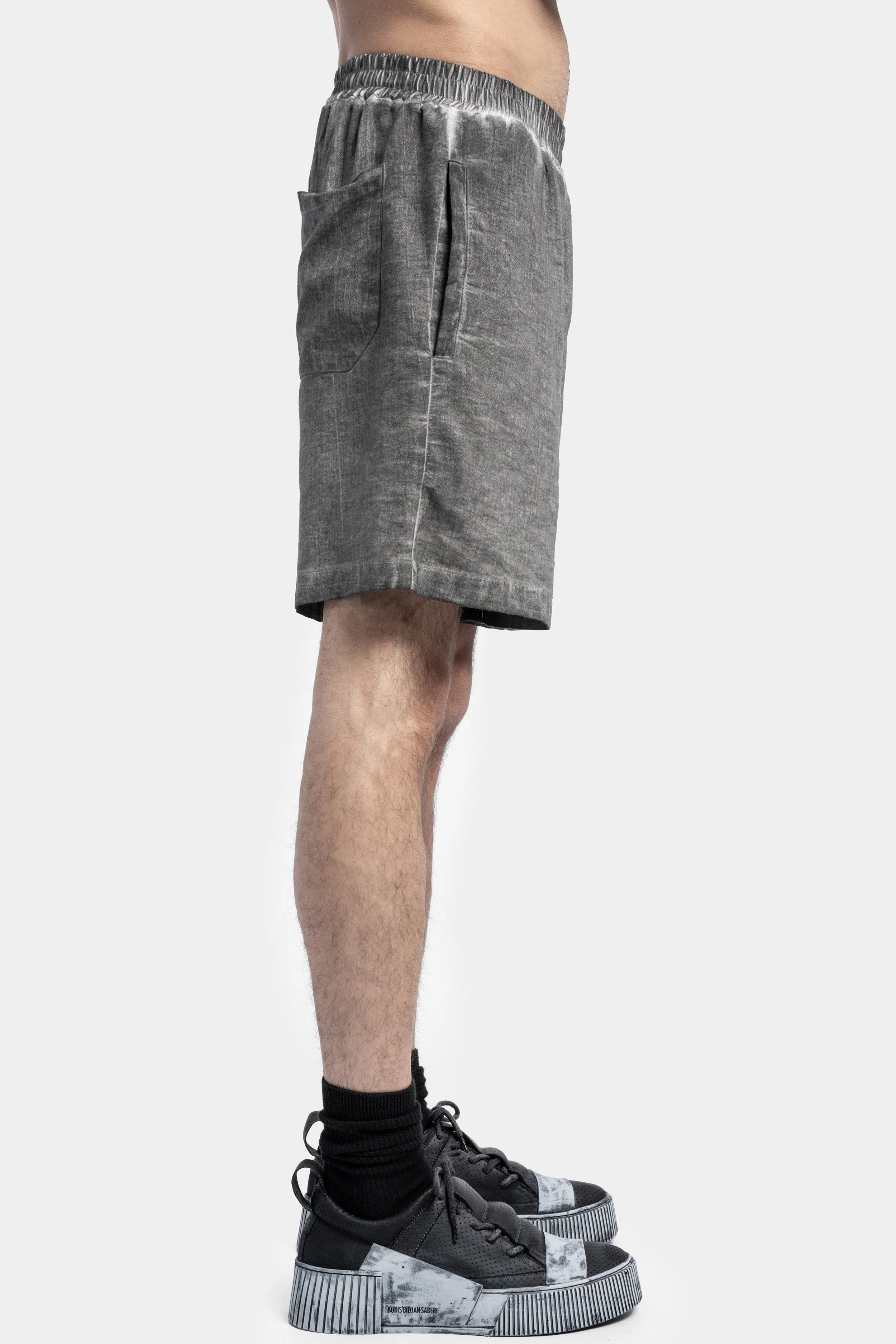 Relaxed Shorts, Cold Dye Grey